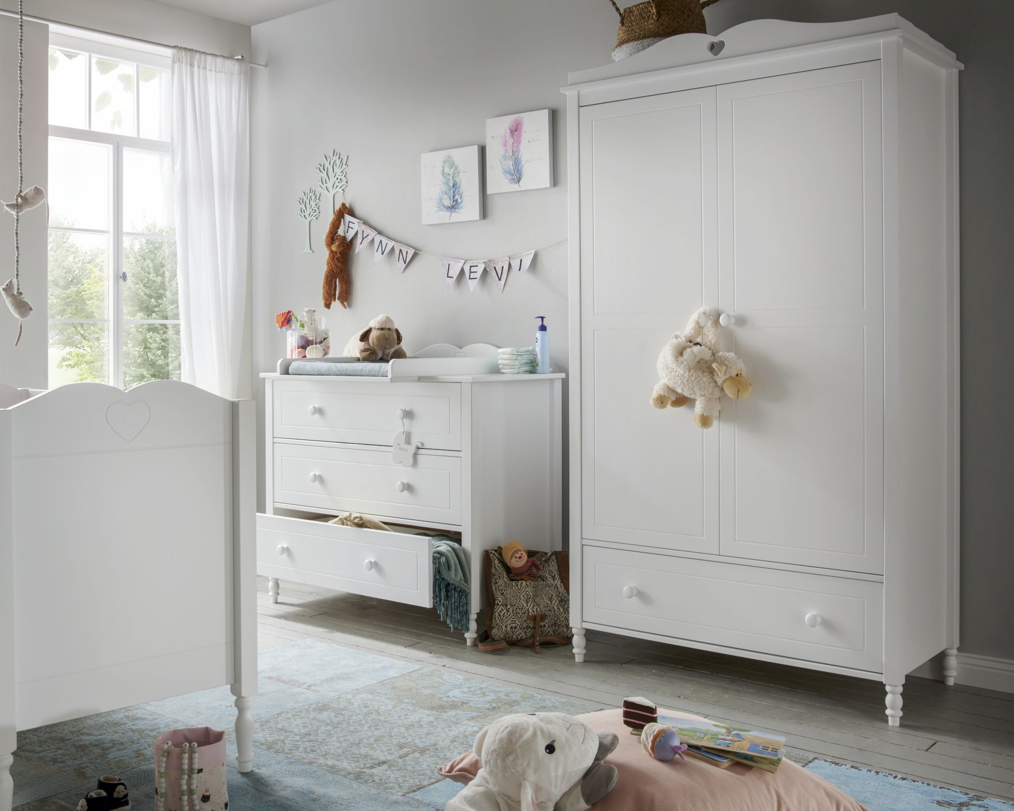 INFANSKIDS »Emma« Kinderzimmer Kleiderschrank 2-türig