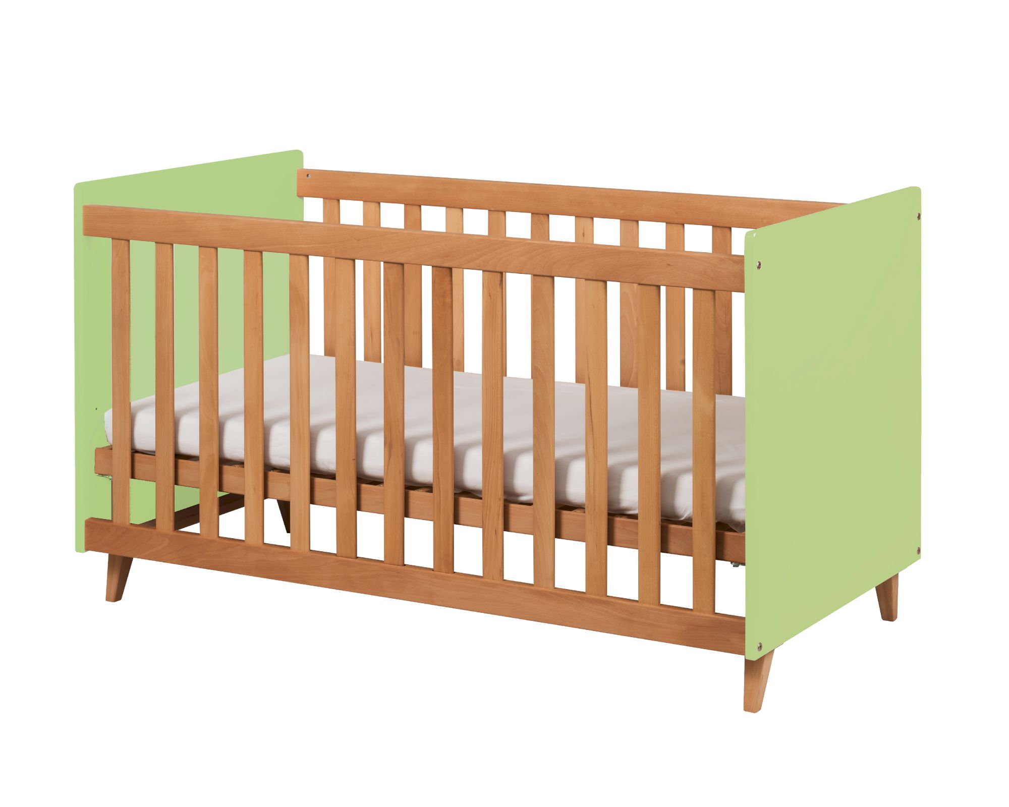 INFANSKIDS »Infanscolor« Babybett grün 144x76x82cm / grün-Buche