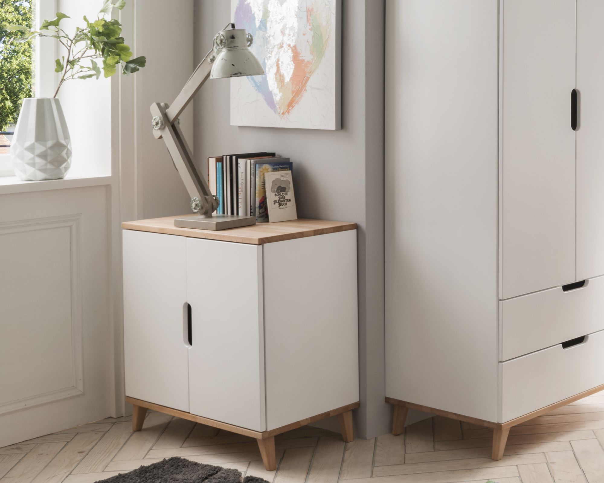 INFANSKIDS »Infanscolor« Kinderzimmer Kommode II weiß weiß-Buche