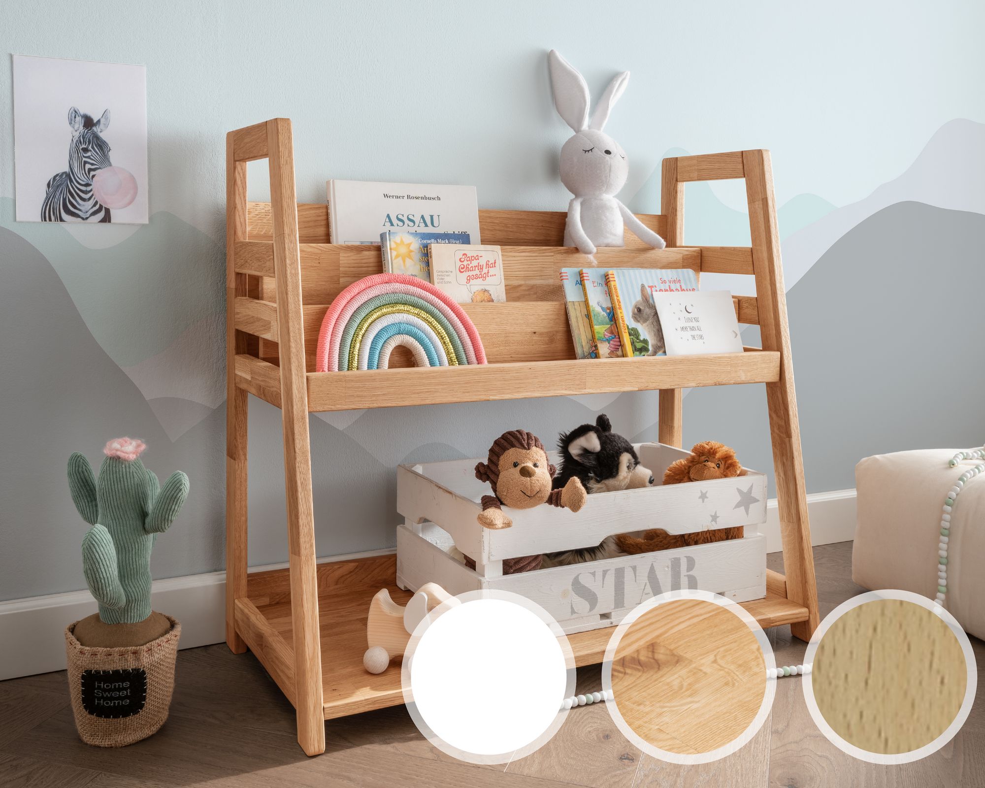 INFANSKIDS »Montessori 1« Kinderregal Eiche massiv geölt