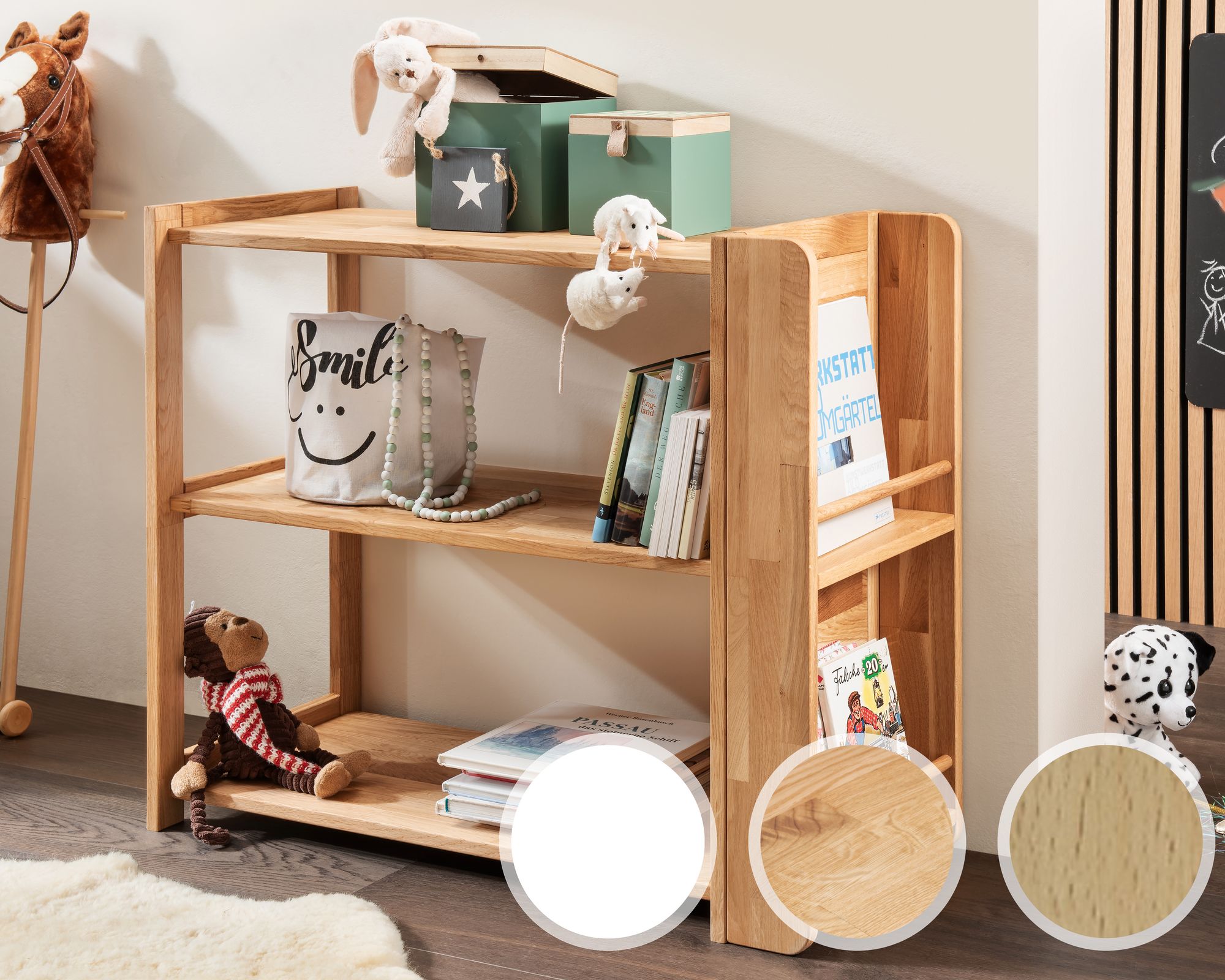 INFANSKIDS »Montessori 2« Kinderregal Eiche massiv geölt