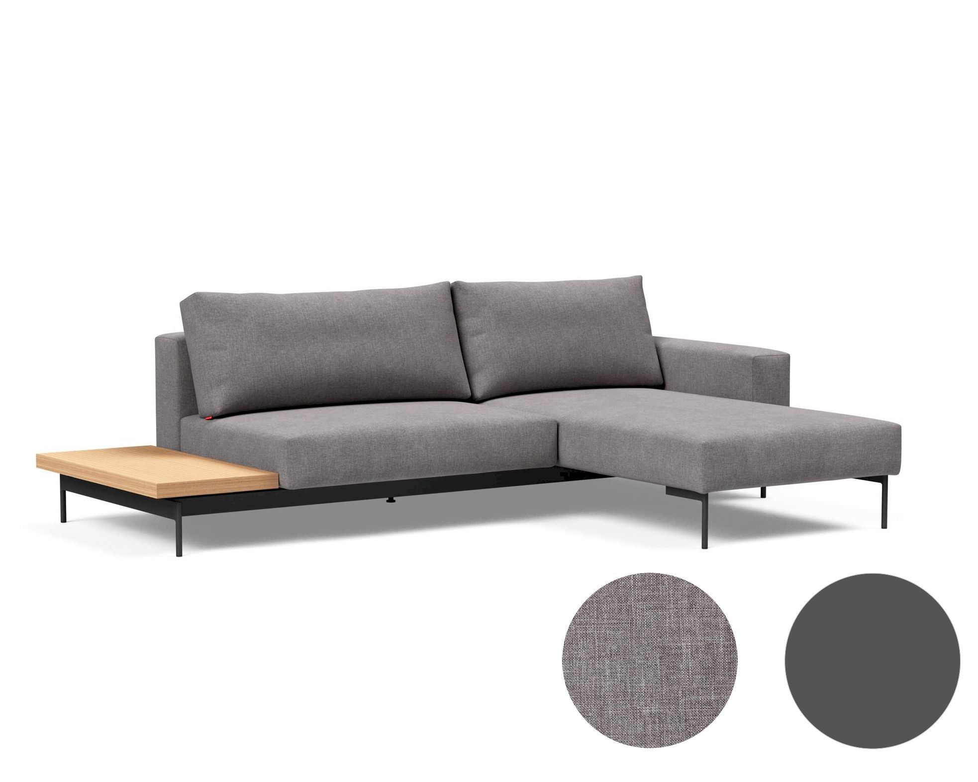 Innovation »Bragi« Sofa Bezug 217 Flashtex Light Grey / ohne Beistelltisch