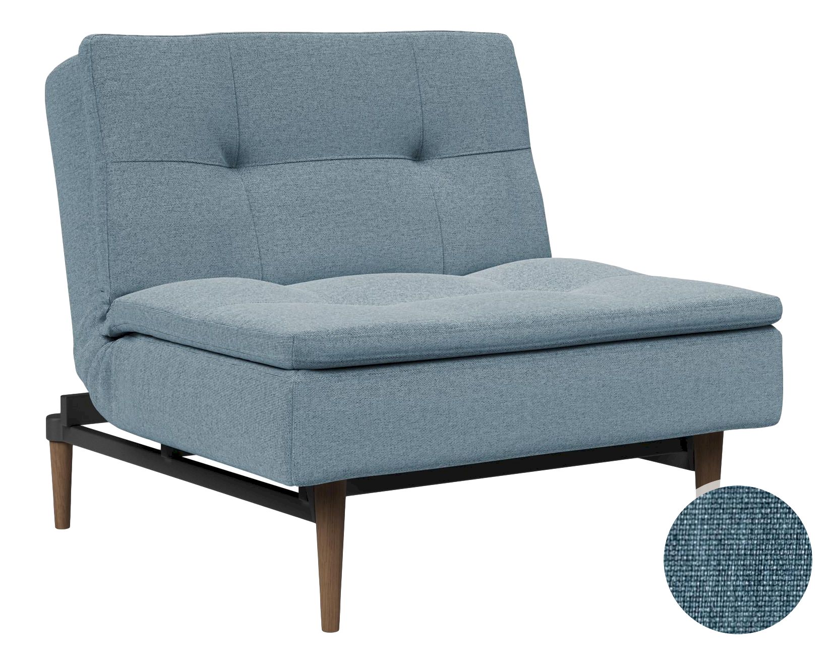 Innovation »Dublexo« Stuhl Styletto Helles Holz/Schwarz / 563 Twist Charcoal