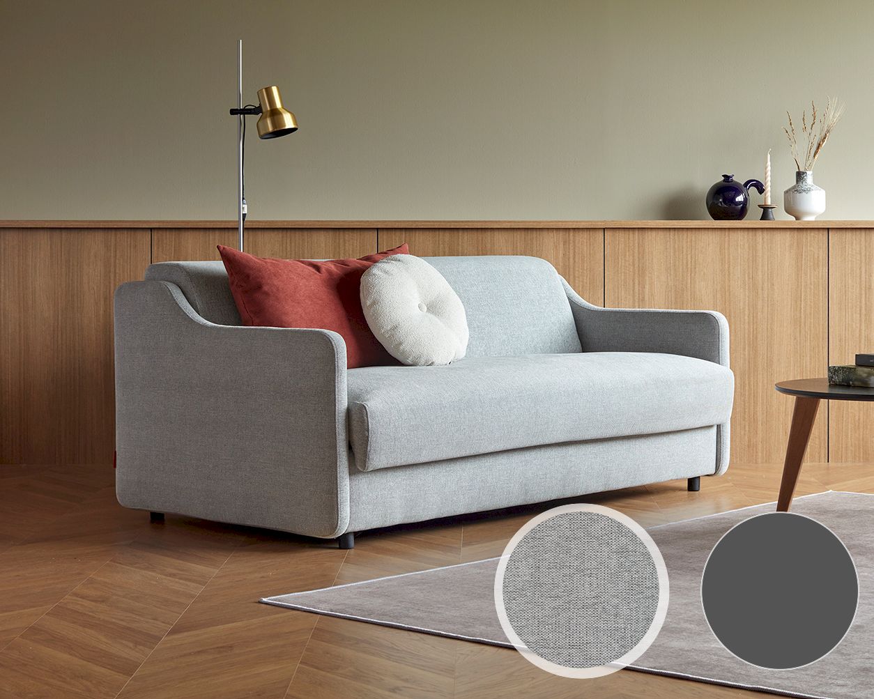 Innovation »Vithus« Daybed Bezug 590 Micro Check Grey