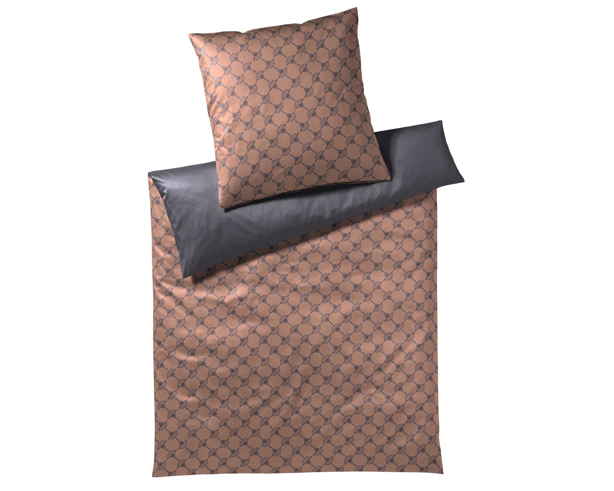 JOOP! »Cornflower Double« Festive Copper 4083-07 Bettwäsche / 240x220 cm / 2x 80x80 cm