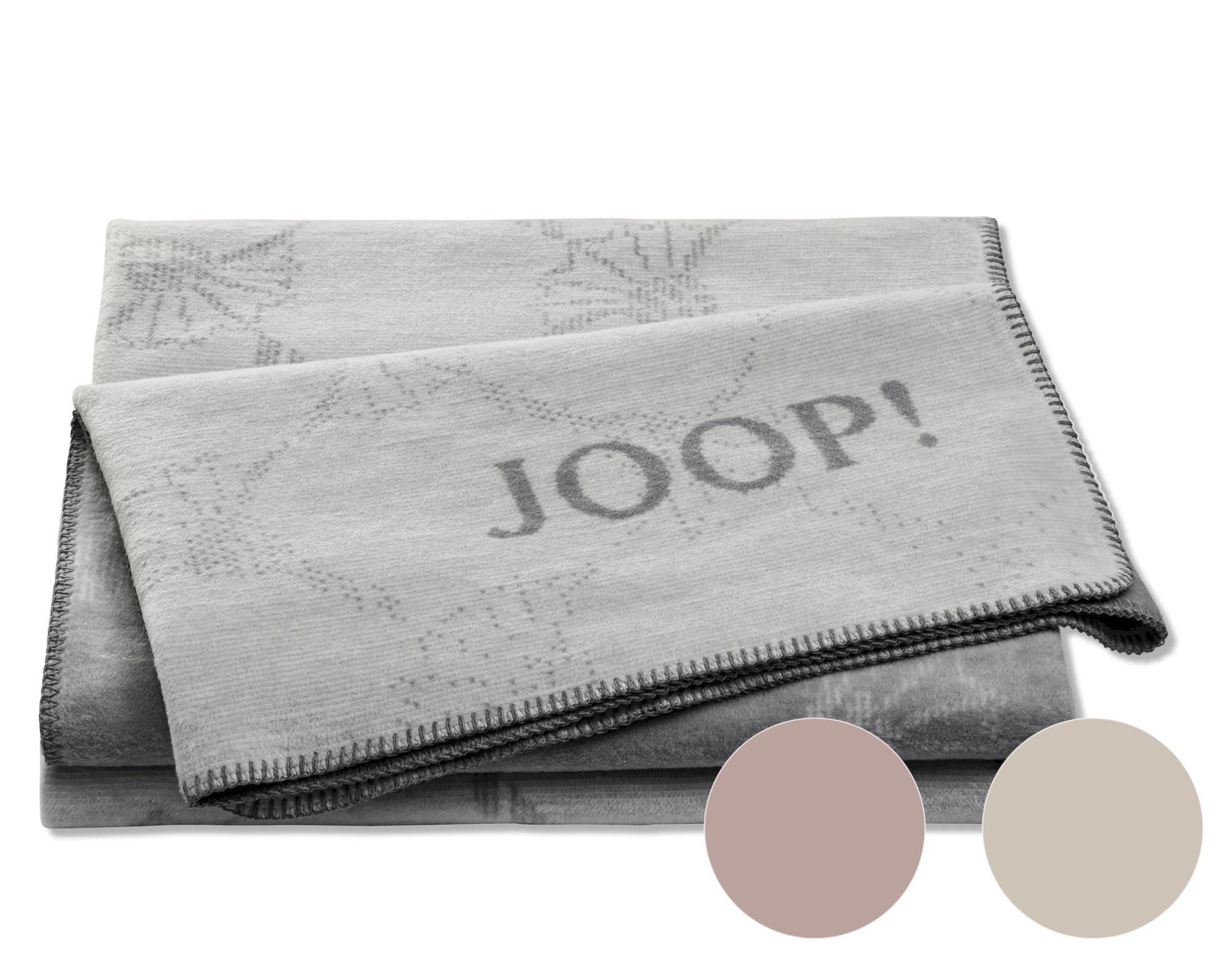 JOOP! »Cornflower Double« Wohndecke Natur-Rose