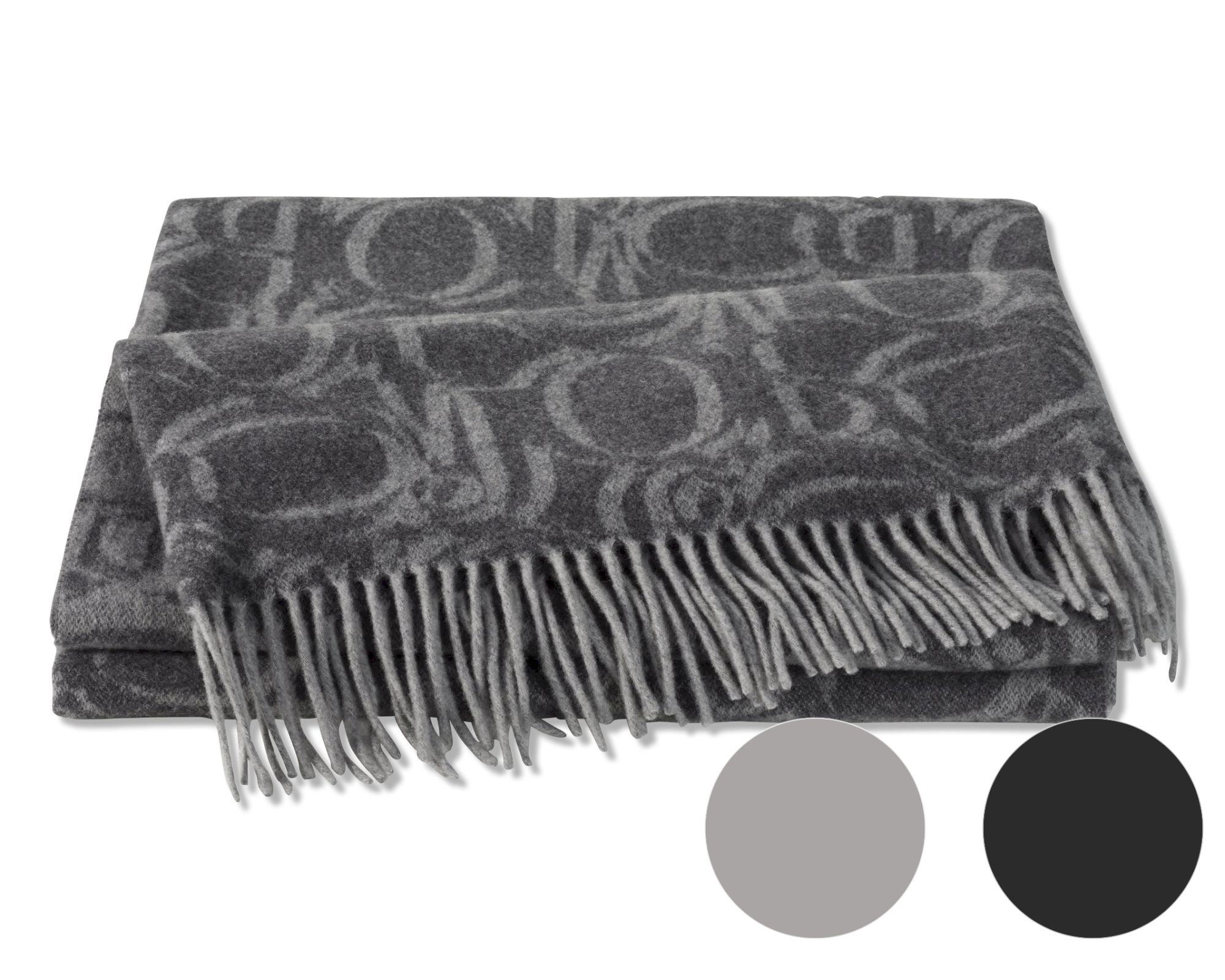 JOOP! »Fine-Ornament« Plaid Anthrazit