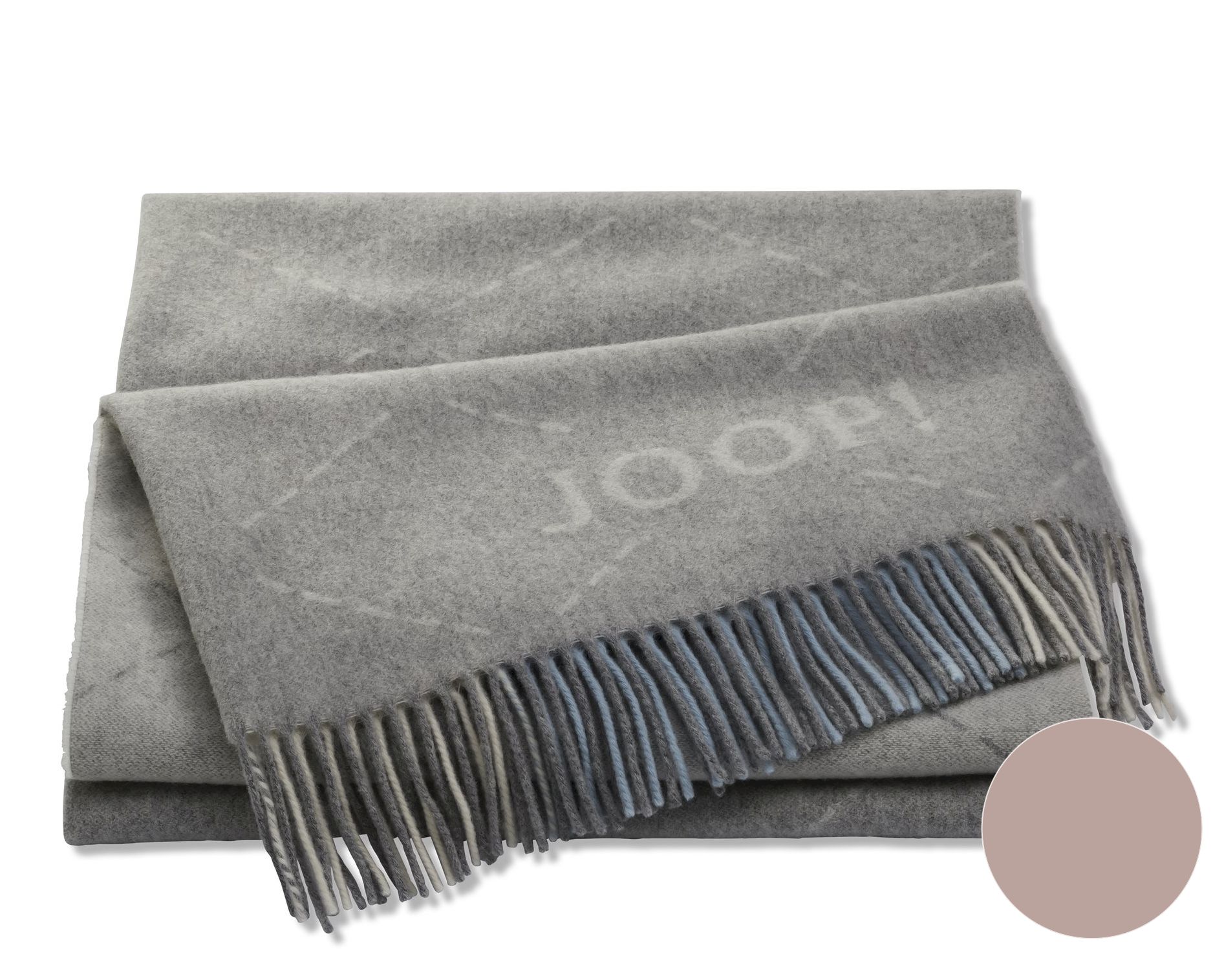 JOOP! »Sensual-Signature« Plaid Creme-Rose