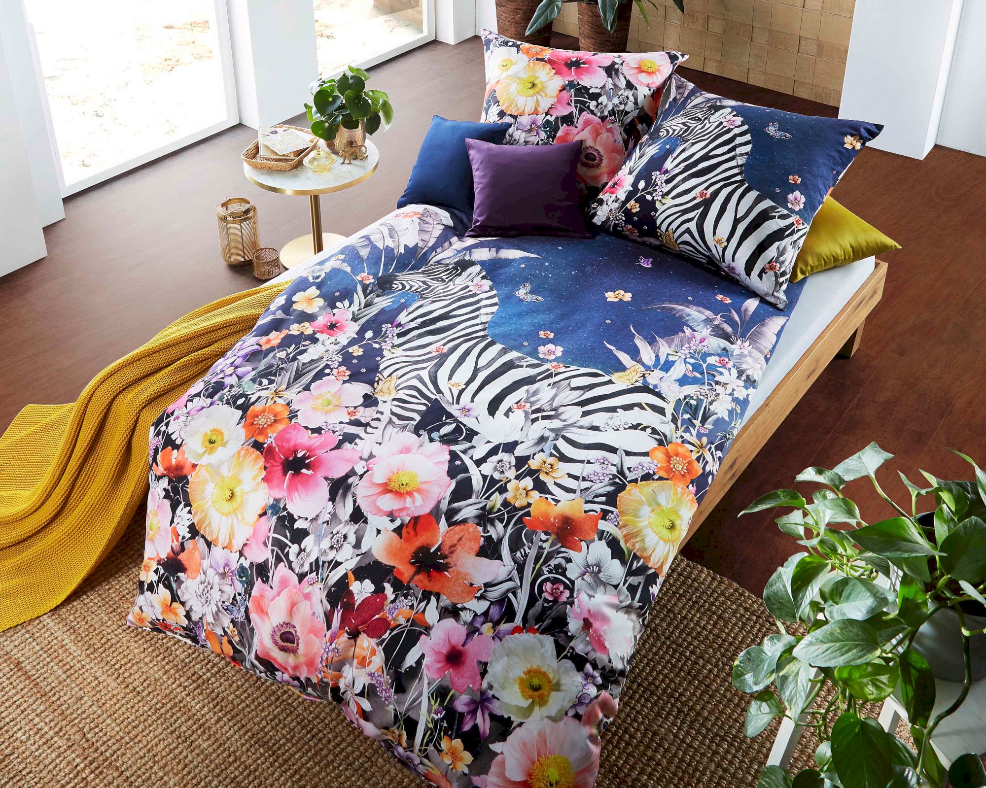 Kaeppel Designer Bettwäsche »Bohemian Spirit« 160/681 saphir 155x220 cm / 80x80 cm