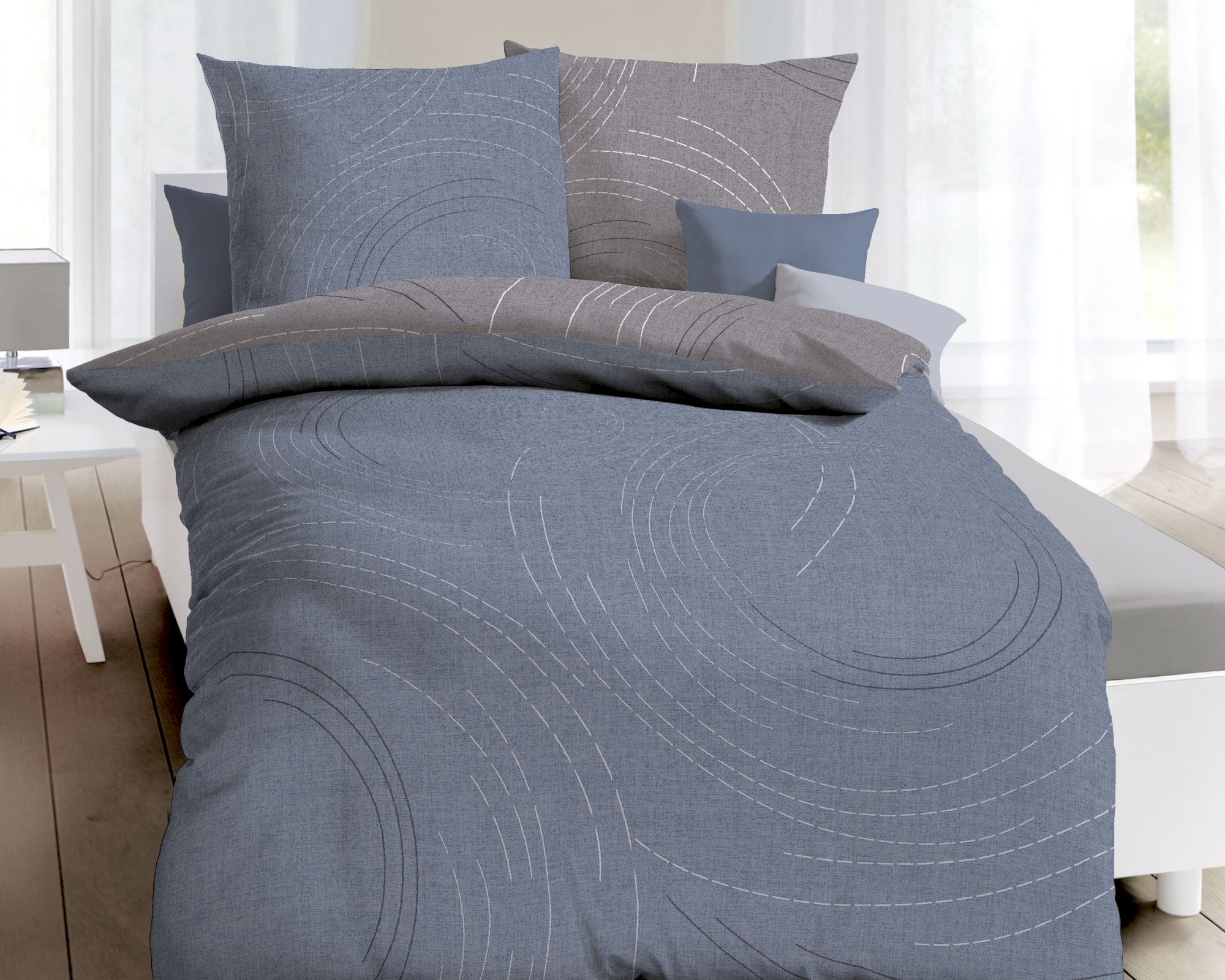 Kaeppel Essential Bettwäsche »Jaro« 285/641 taube 135x200 cm / 80x80 cm