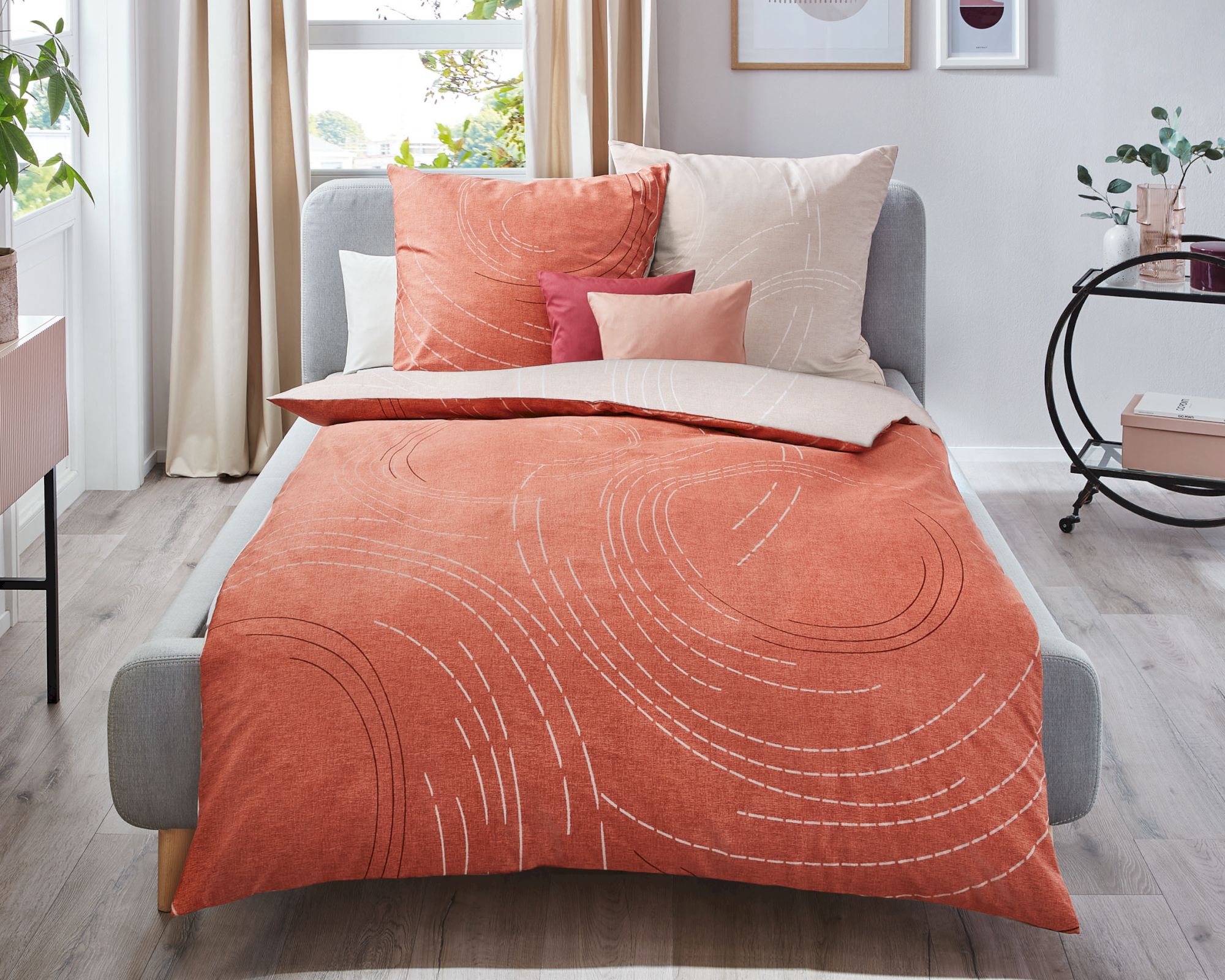 Kaeppel Essential Bettwäsche »Jaro« 285/647 terra 135x200 cm / 80x80 cm