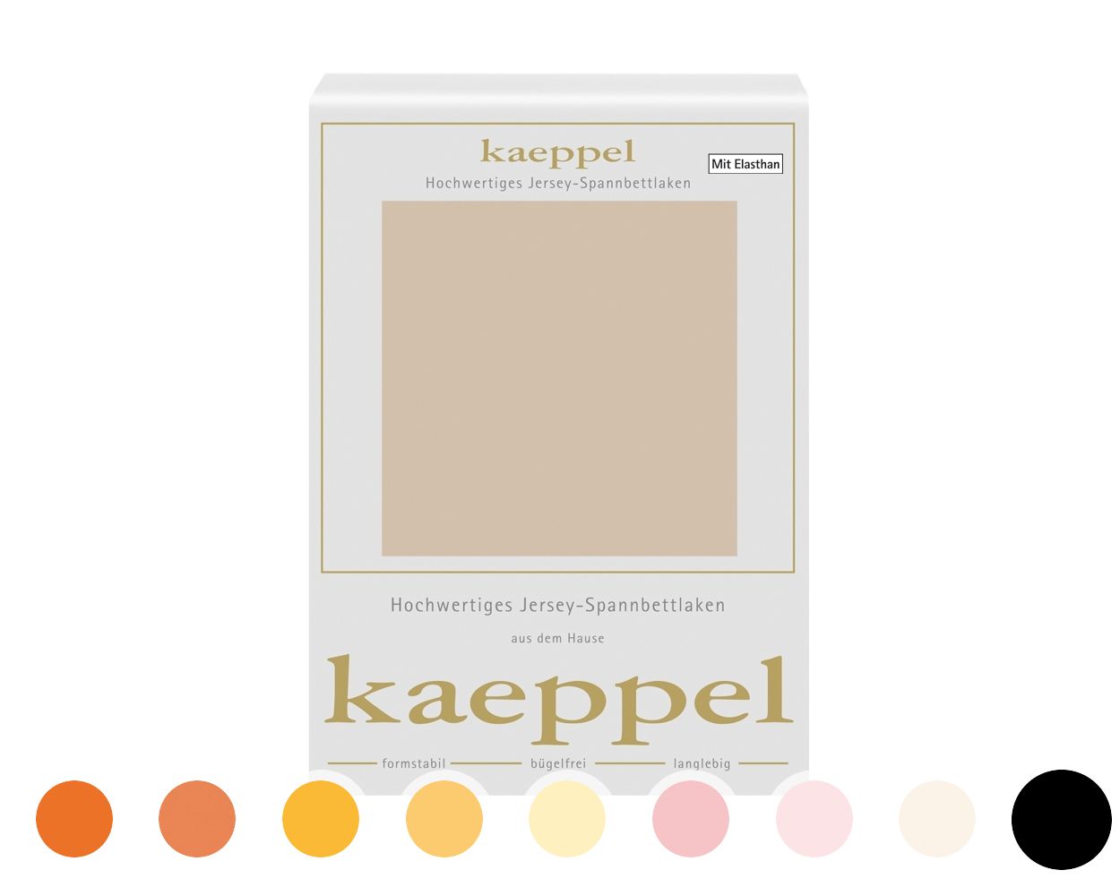 Kaeppel Jersey Spannbetttücher 1675 / 90/100x200 cm / ohne Elasthan / 303