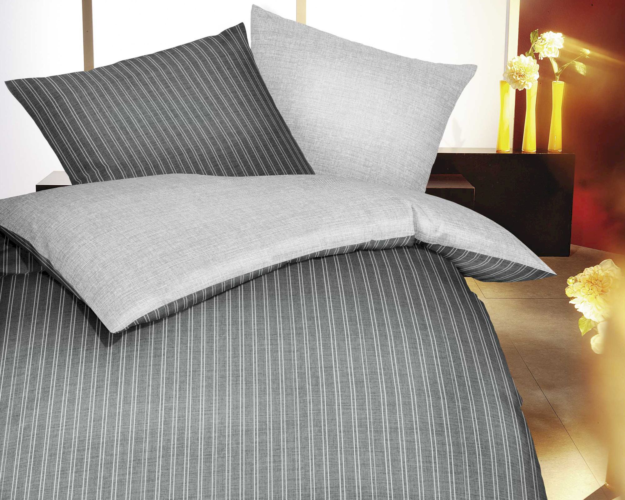 Kaeppel Mako-Satin Bettwäsche Eternity Combo 326/649 135x200 cm / 80x80 cm