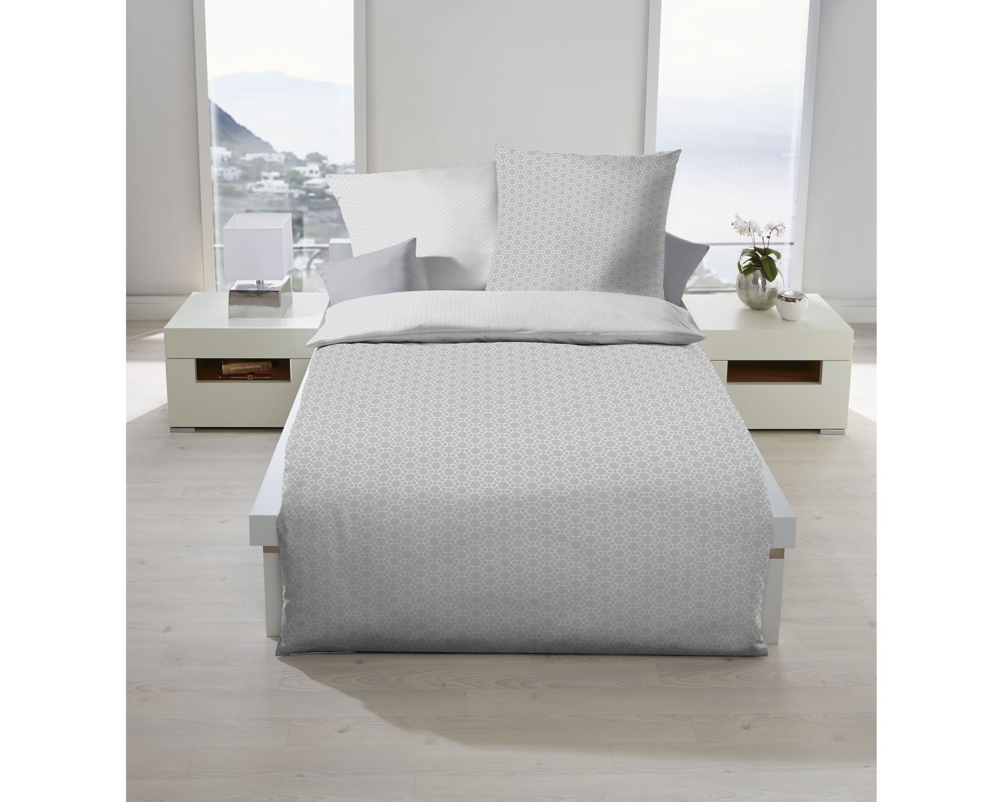 Kaeppel Mako-Satin Bettwäsche Moment 985/669 200x200 cm / 2x 80x80 cm