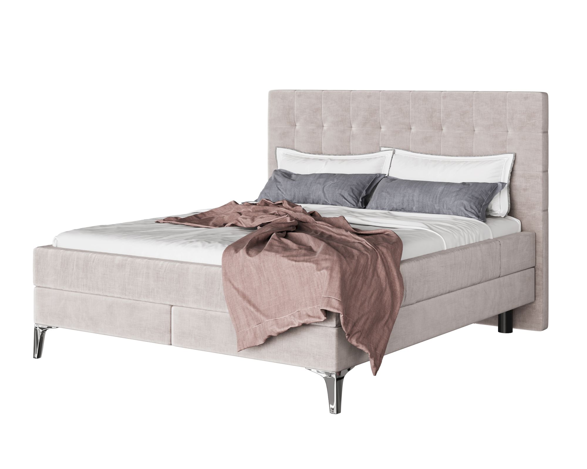 Kare Design »Benito« Star Boxspringbett creme 180x200 cm