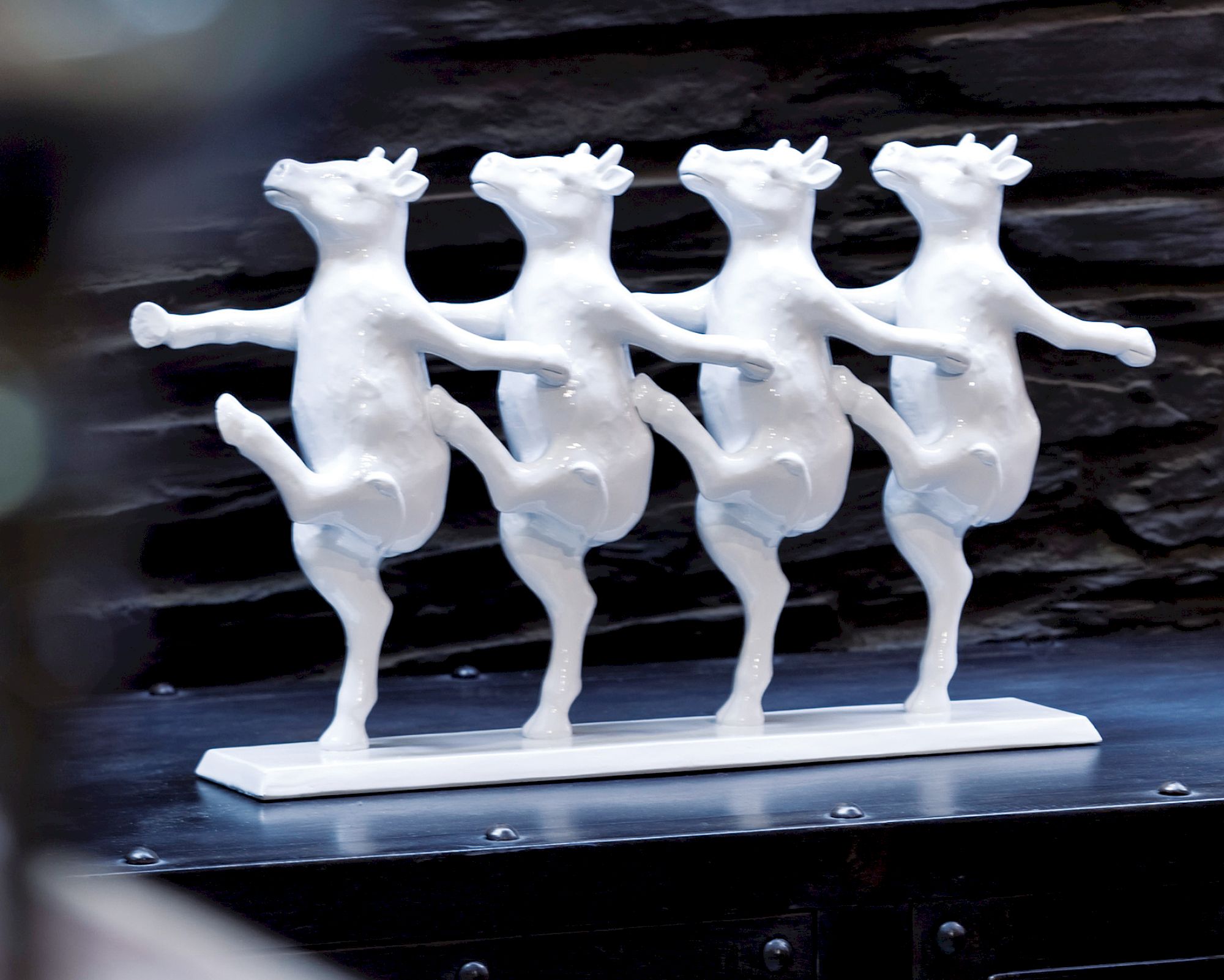 Kare Design »Dancing Cows« Deko Figur 23x39,5x7 cm