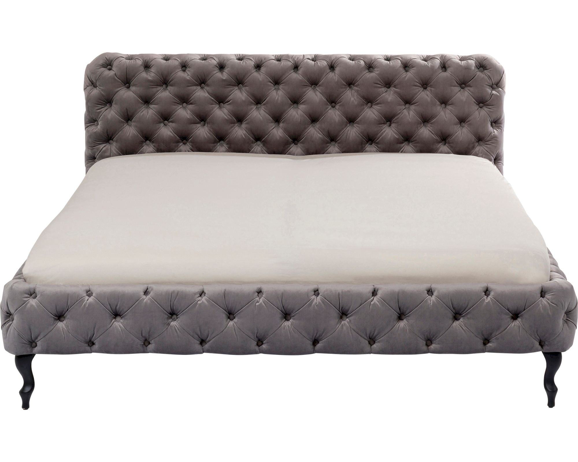 Kare Design »Desire« Velvet Bett Silbergrau 160x200 cm