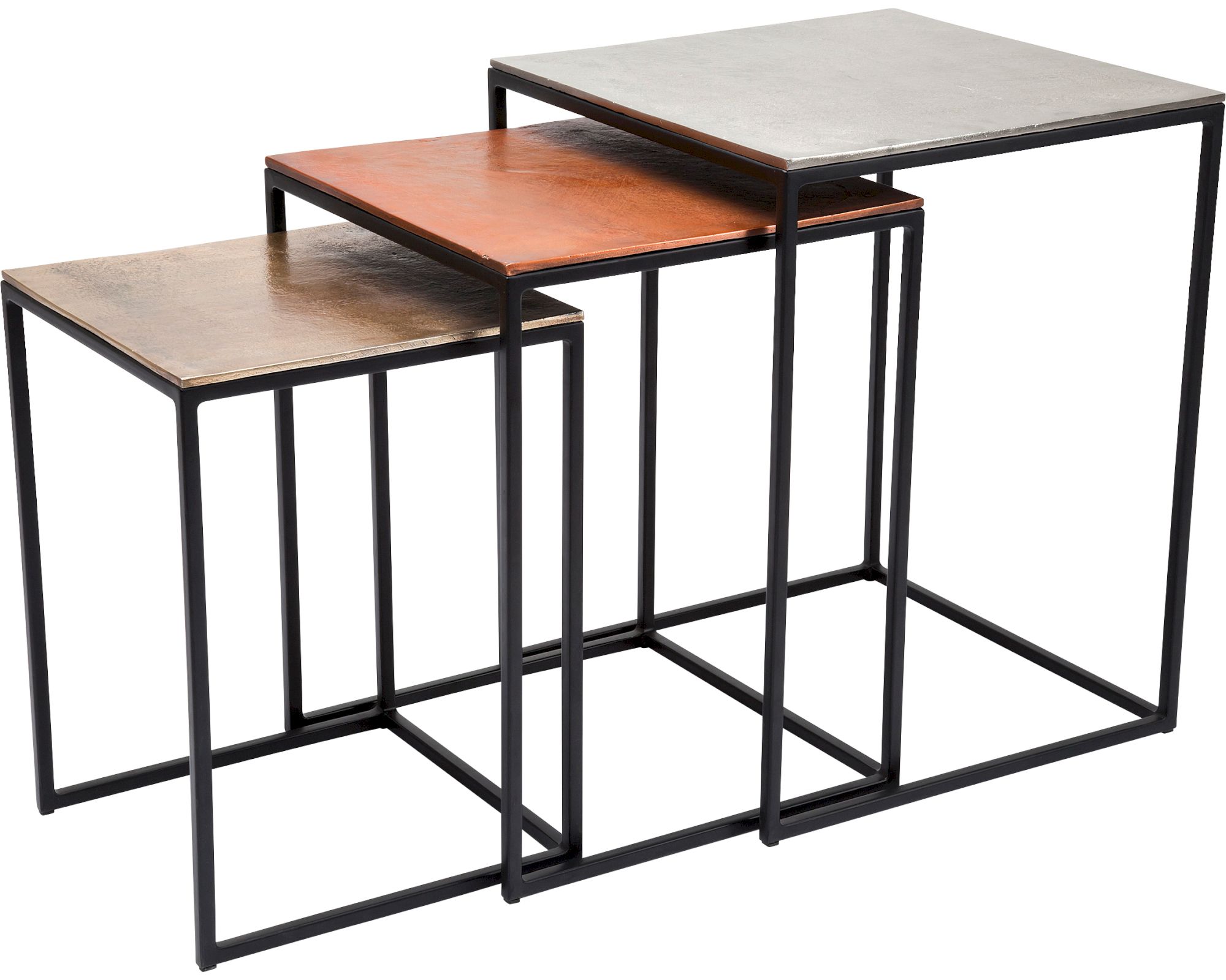 Kare Design »Loft« Beistelltisch 3er - Set