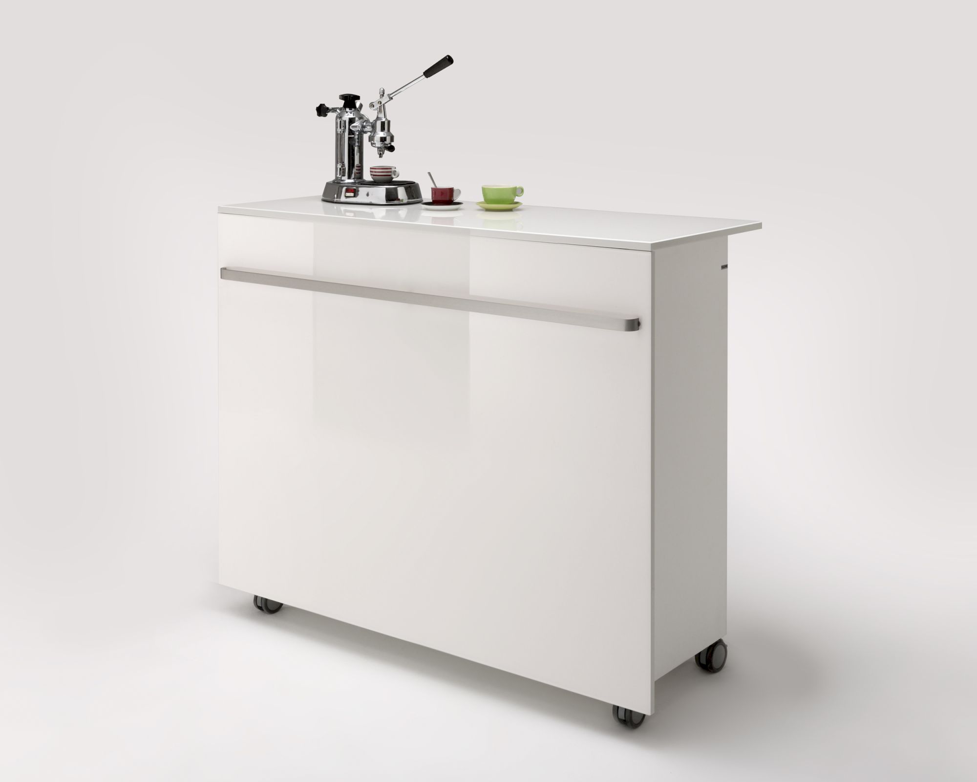 Klenk Kaffee-Theke Espresso Weiss breit