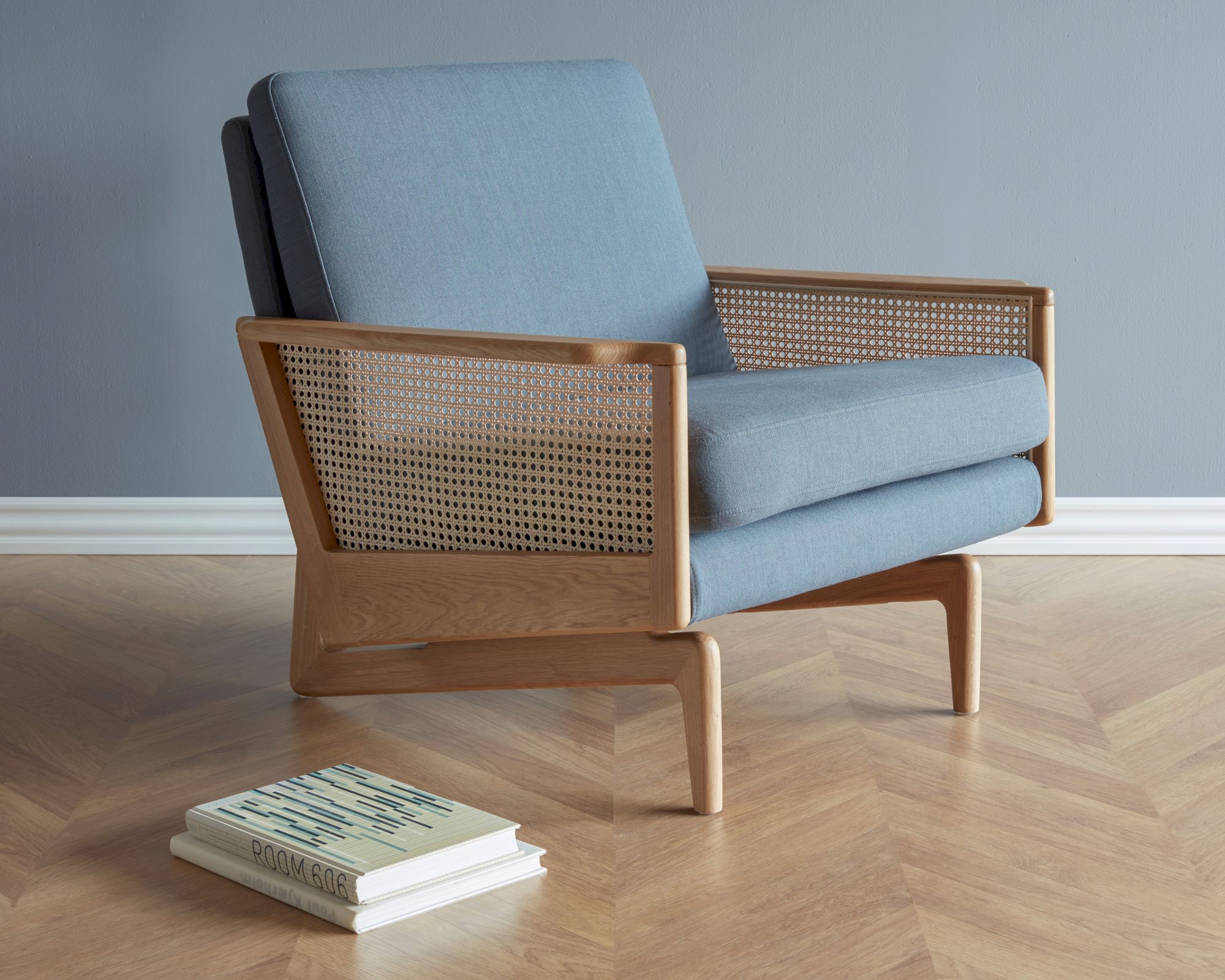 Kragelund »Egsmark« Sessel mit Holz-Armlehnen Stoff 248 Anthrazit