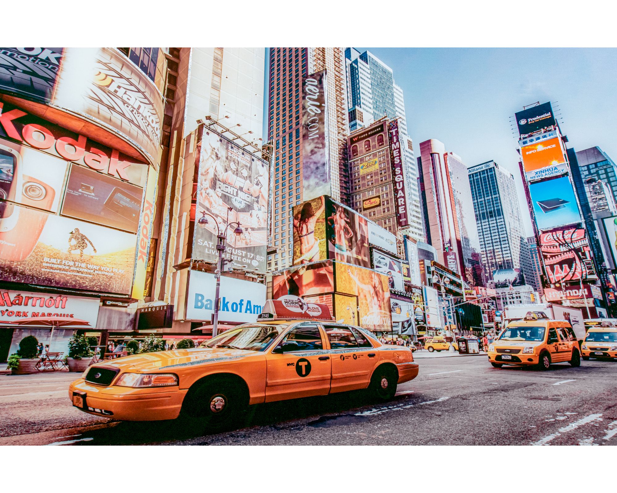 La Casa »Broadway in New Yorker« Glasbild Glasbild