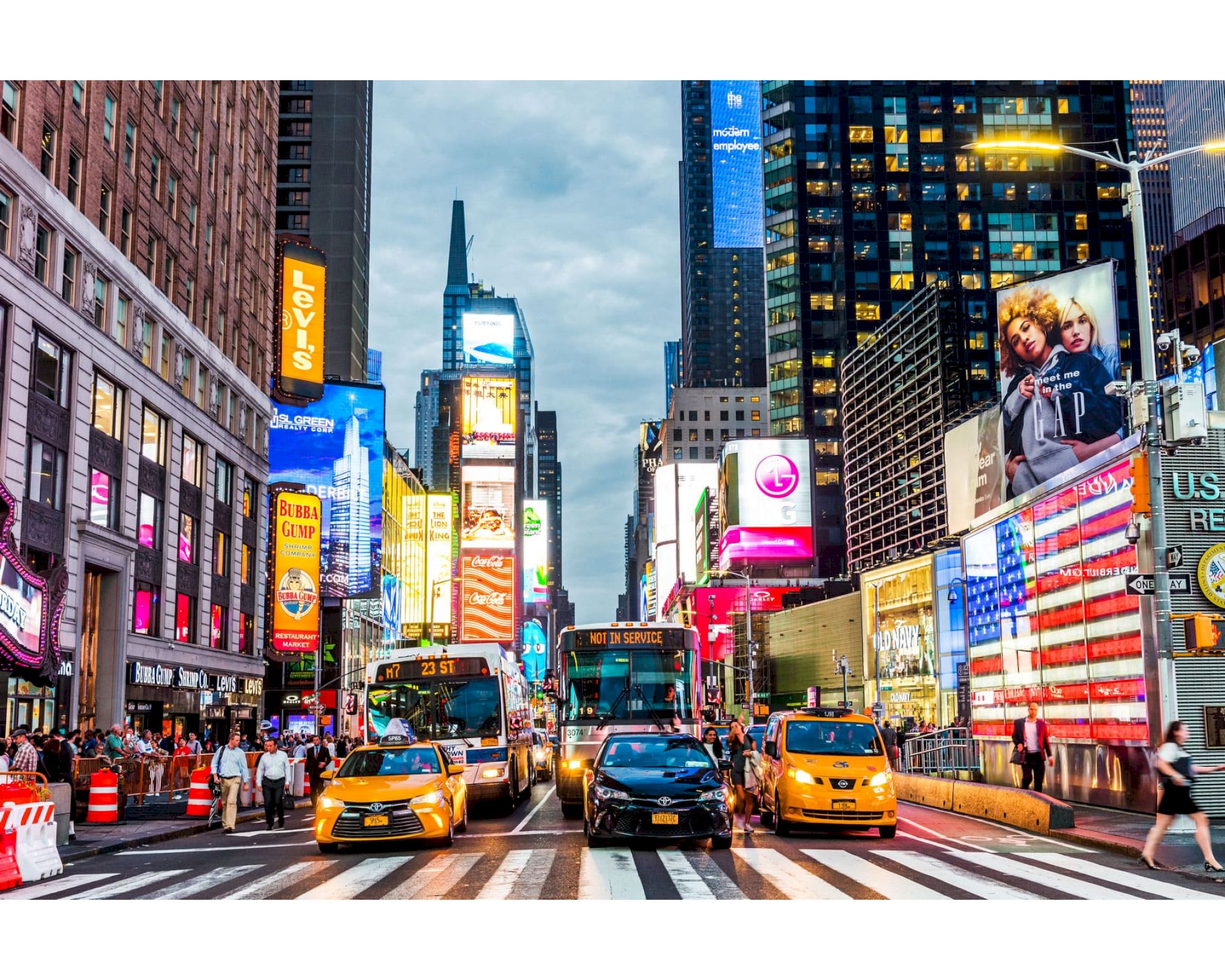 La Casa »Rush Hour in New Yorker« Glasbild Glasbild