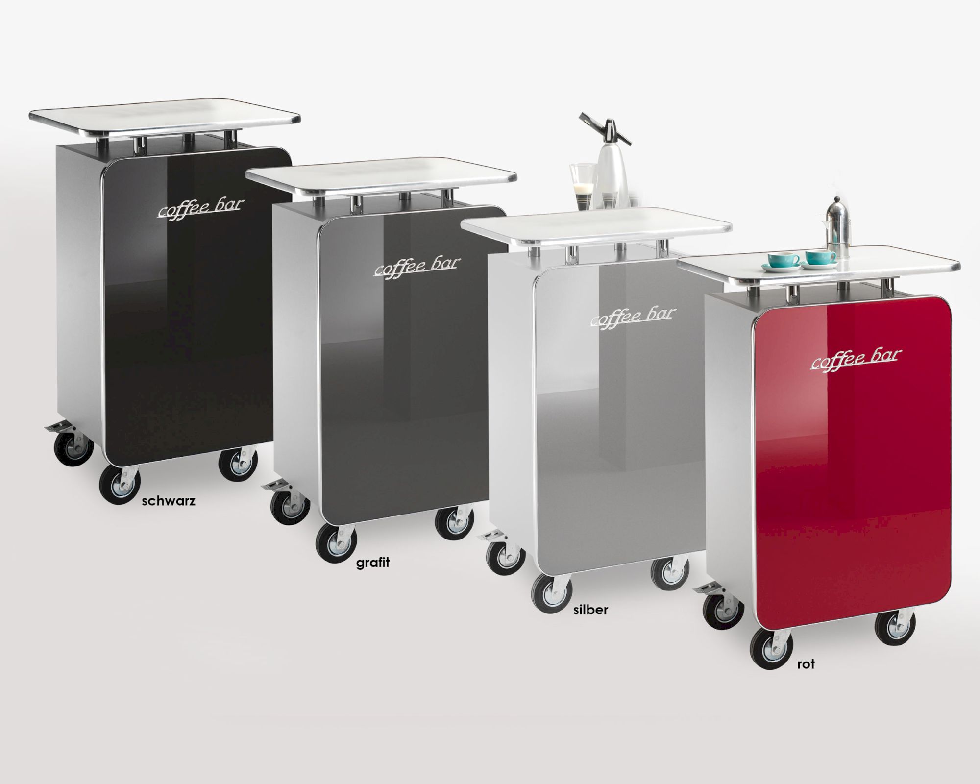 MS-Schuon Kaffee-Theke Coffee-Bar Silber
