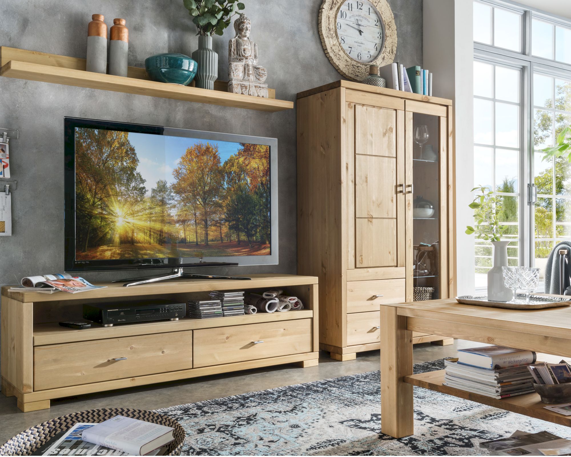 MassivHolz »Vita« TV-Lowboard / natur / 160 cm