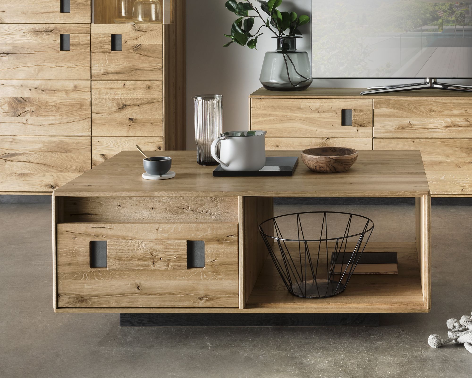 Massivholz »Arosa« Couchtisch 113x45x70 cm