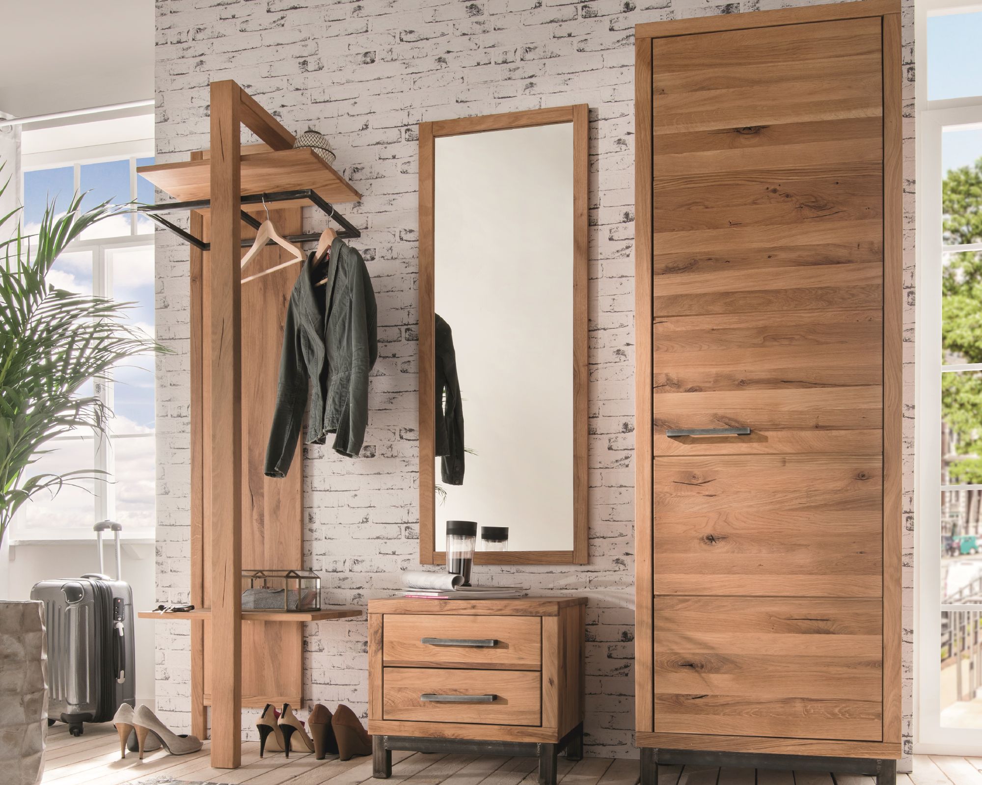 Massivholz »Brest« Spiegel gross 50x140cm