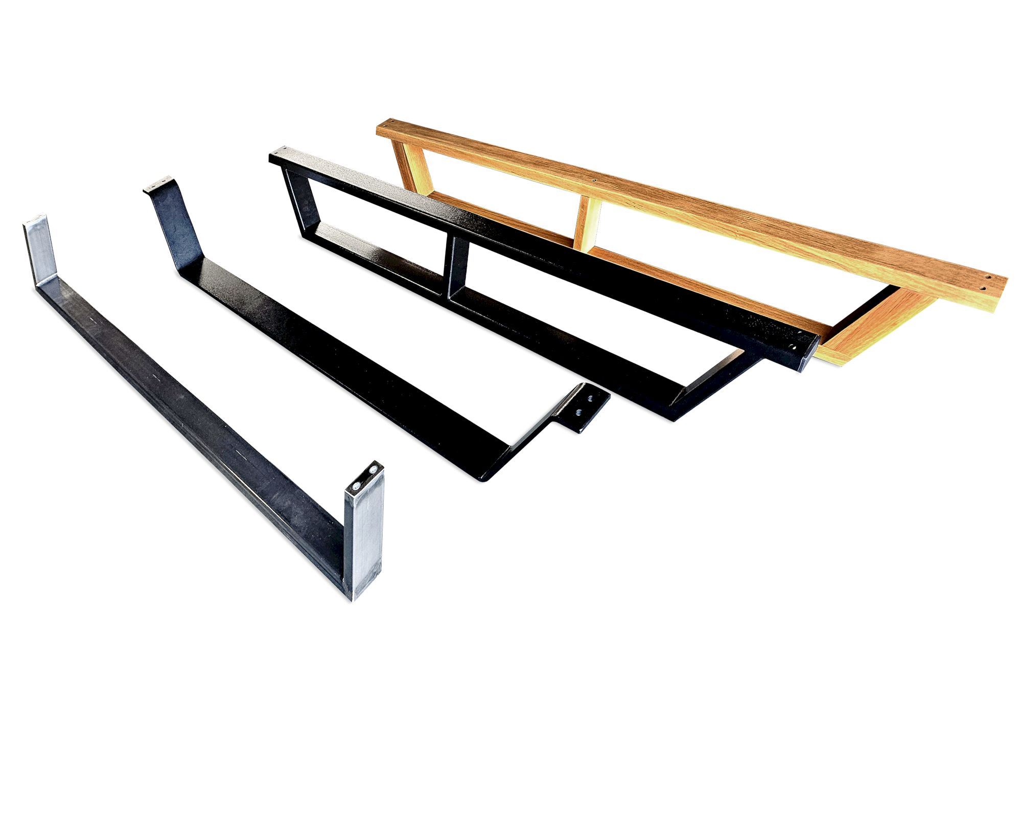 Massivholz Dolce Vita Füsse V-Original-Kufen / Wildeiche geölt / 160 cm
