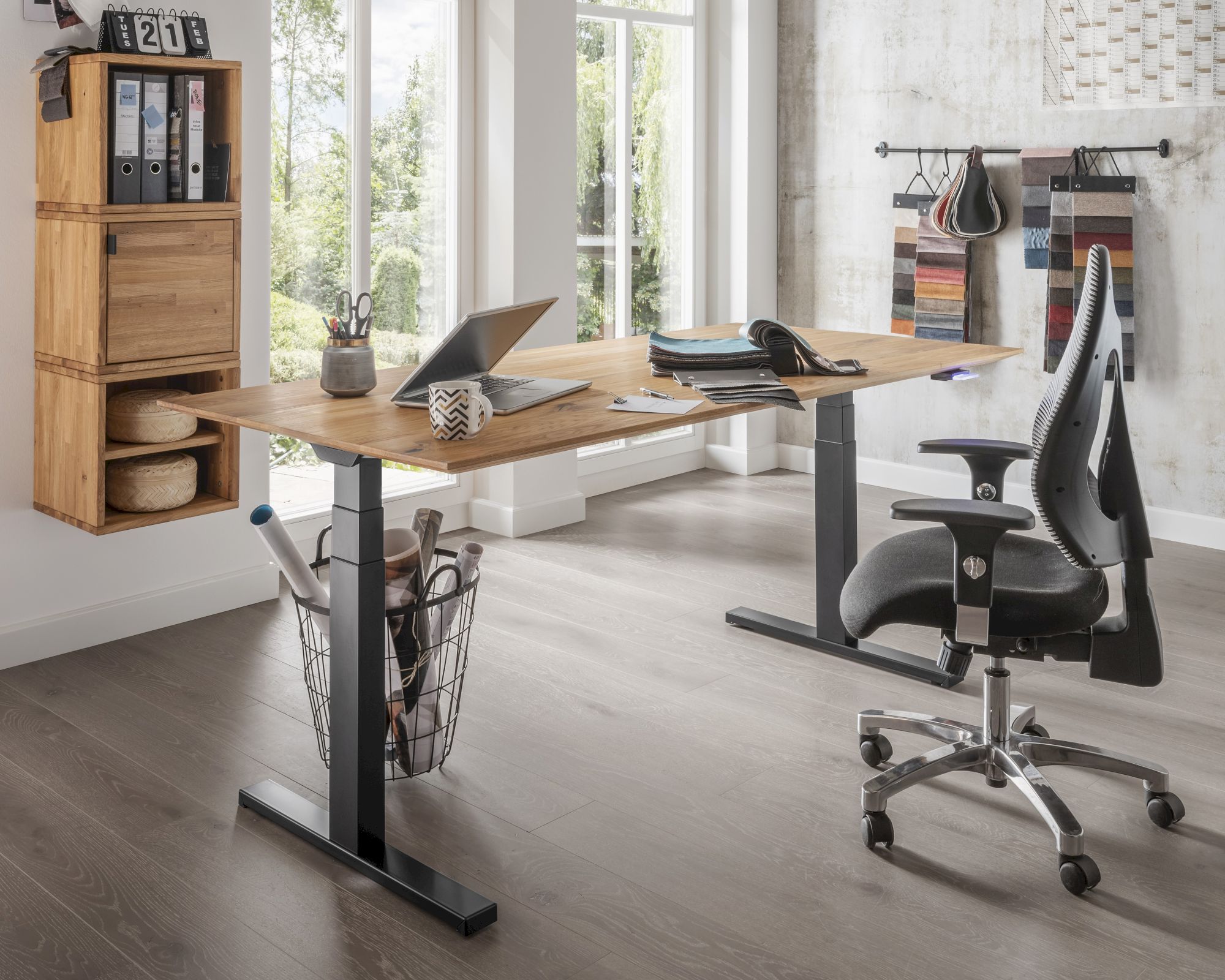 Massivholz »Florenz« Schreibtisch Schreibtisch 160 / Kernbuche