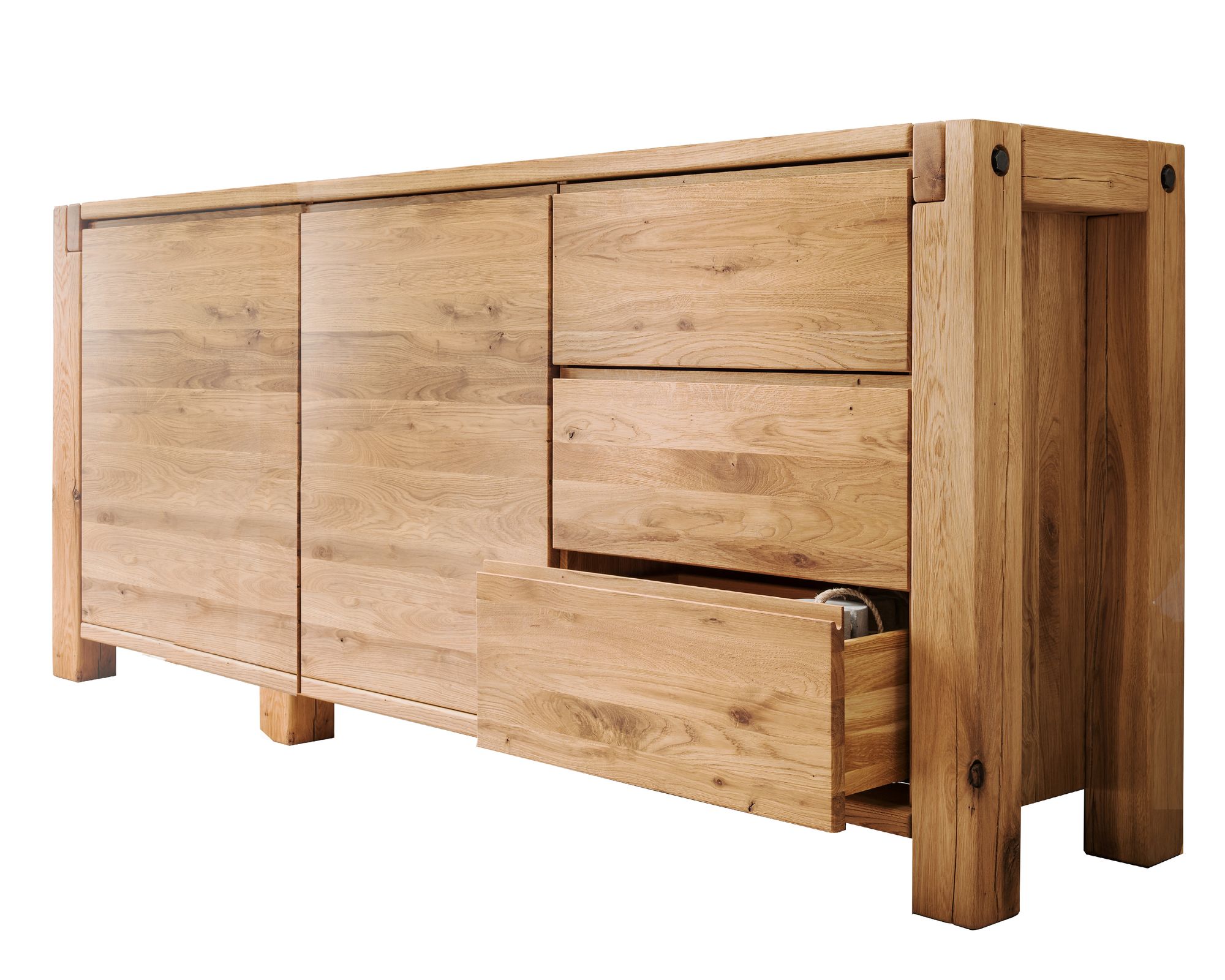 Massivholz »Montreal« Wildeiche Kommode VI 200x90x45 cm