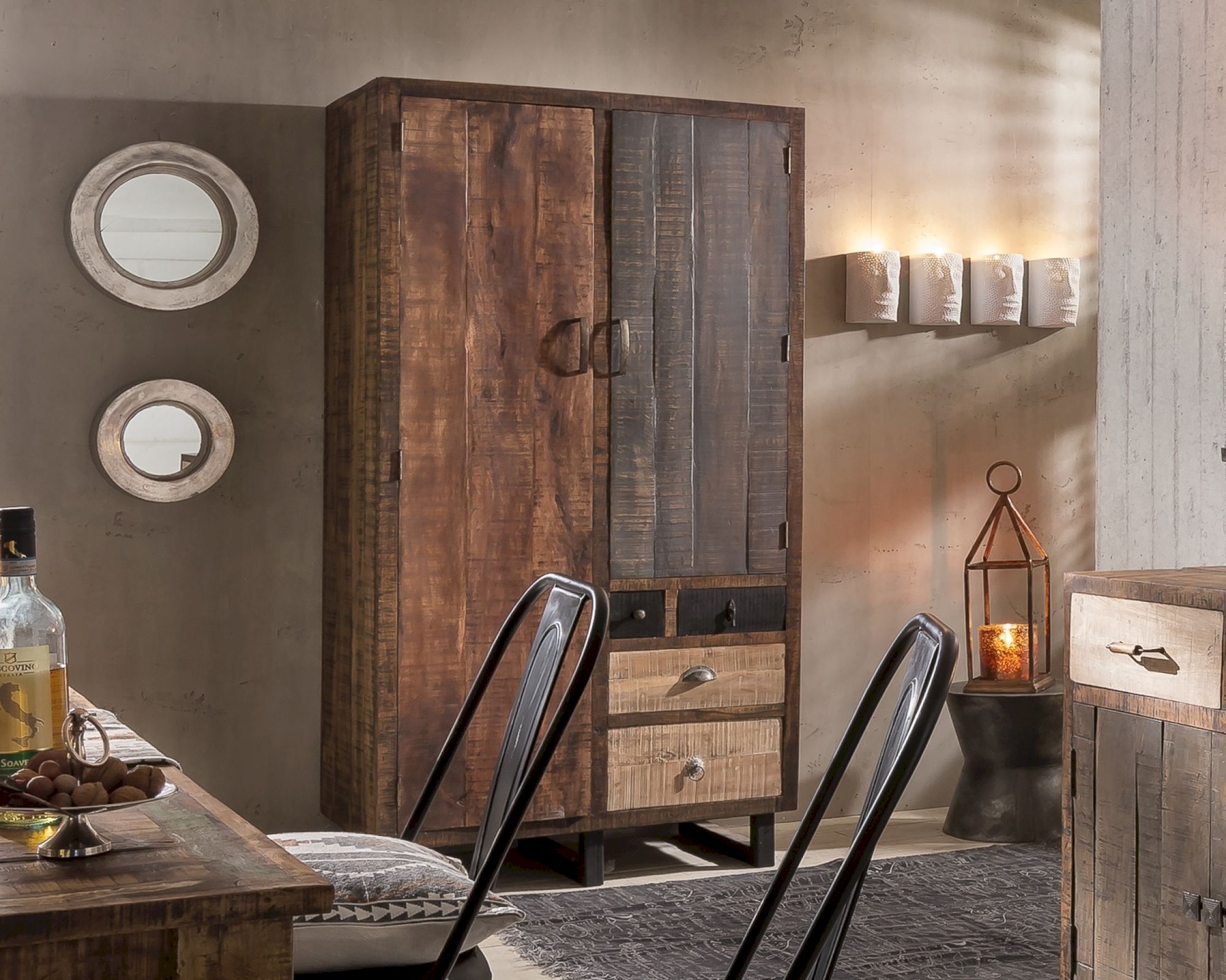 Massivholz »Priya« Unikat Schrank Schrank 13002