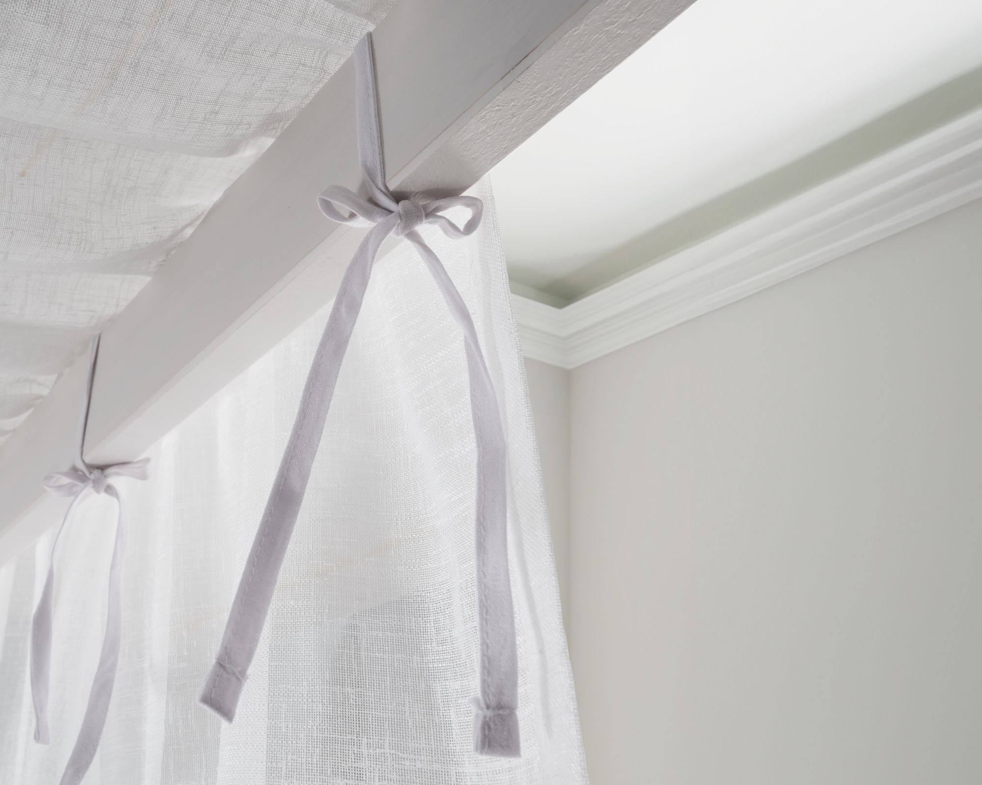 Massivholz »Solvita« Tüllstoff für Himmelbett 100 cm weiß