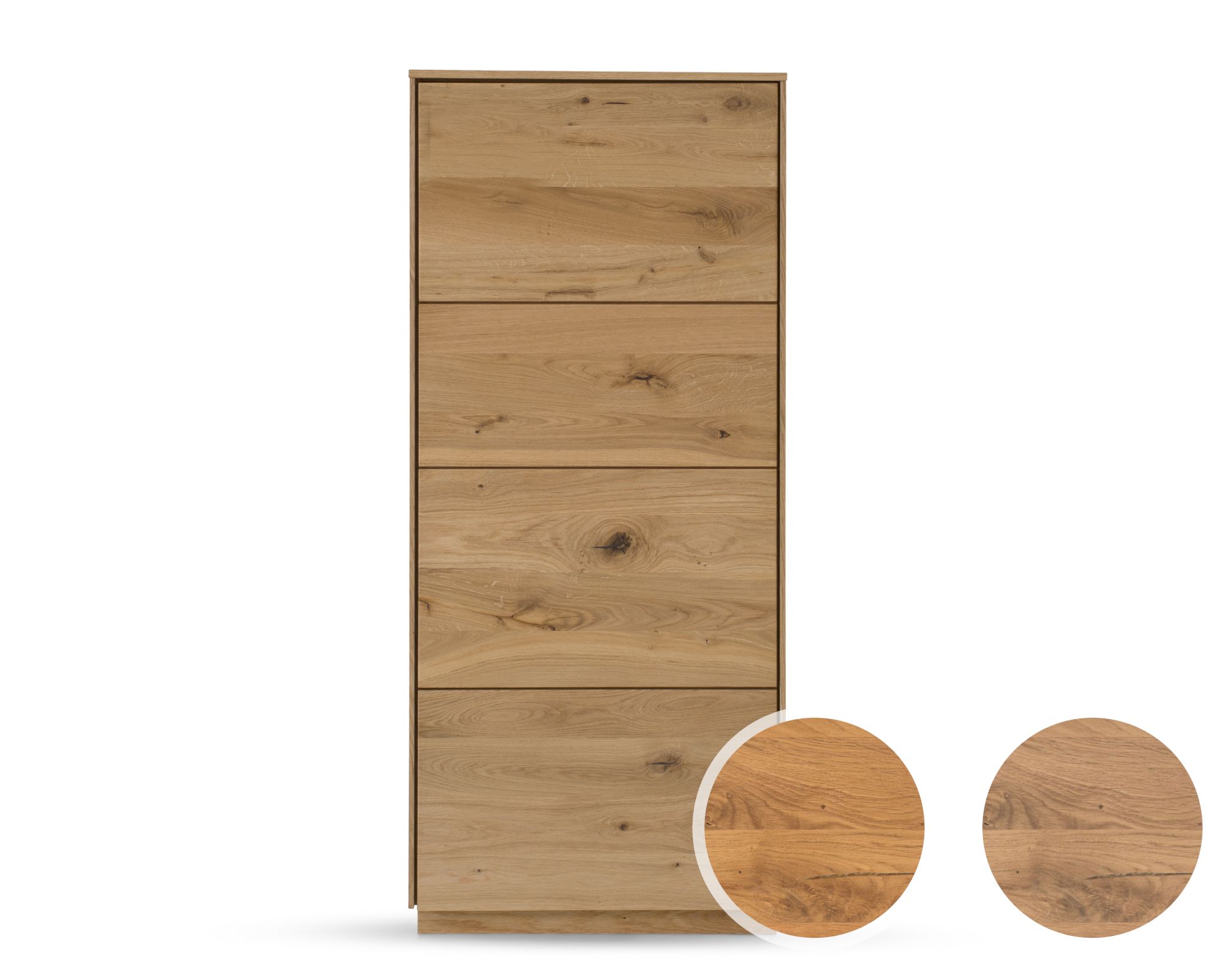 Massivholz »St. Gallen« Highboard I geschlossen natur geölt