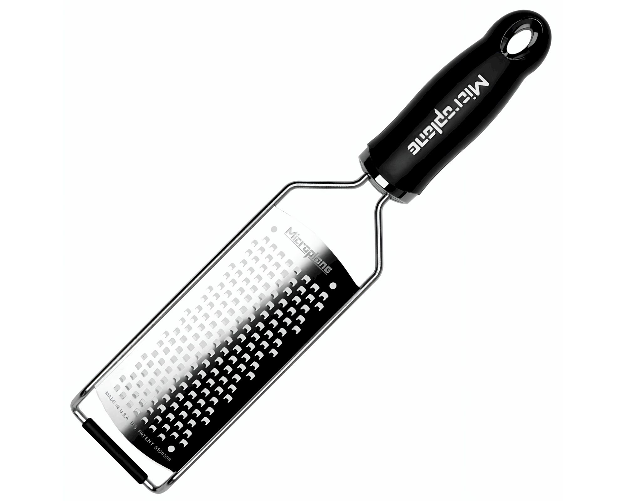 Microplane »Gourmet Serie« grobe Klinge Küchenreibe kratzfester Kunststofffuß
