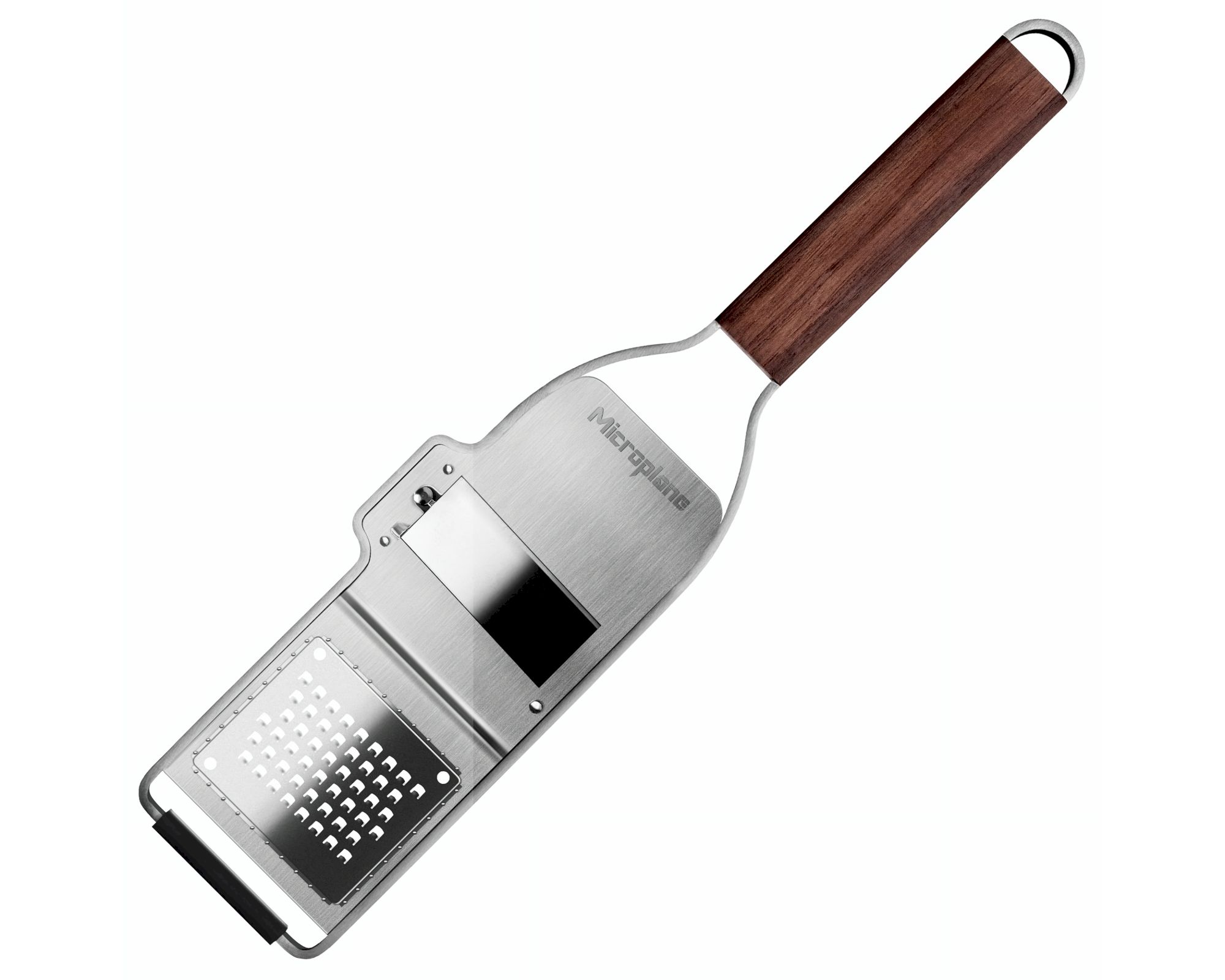 Microplane »Master Serie« Trüffel-Profi 2in1-Hobel & Reibe mit rutschfestem Gummifuß