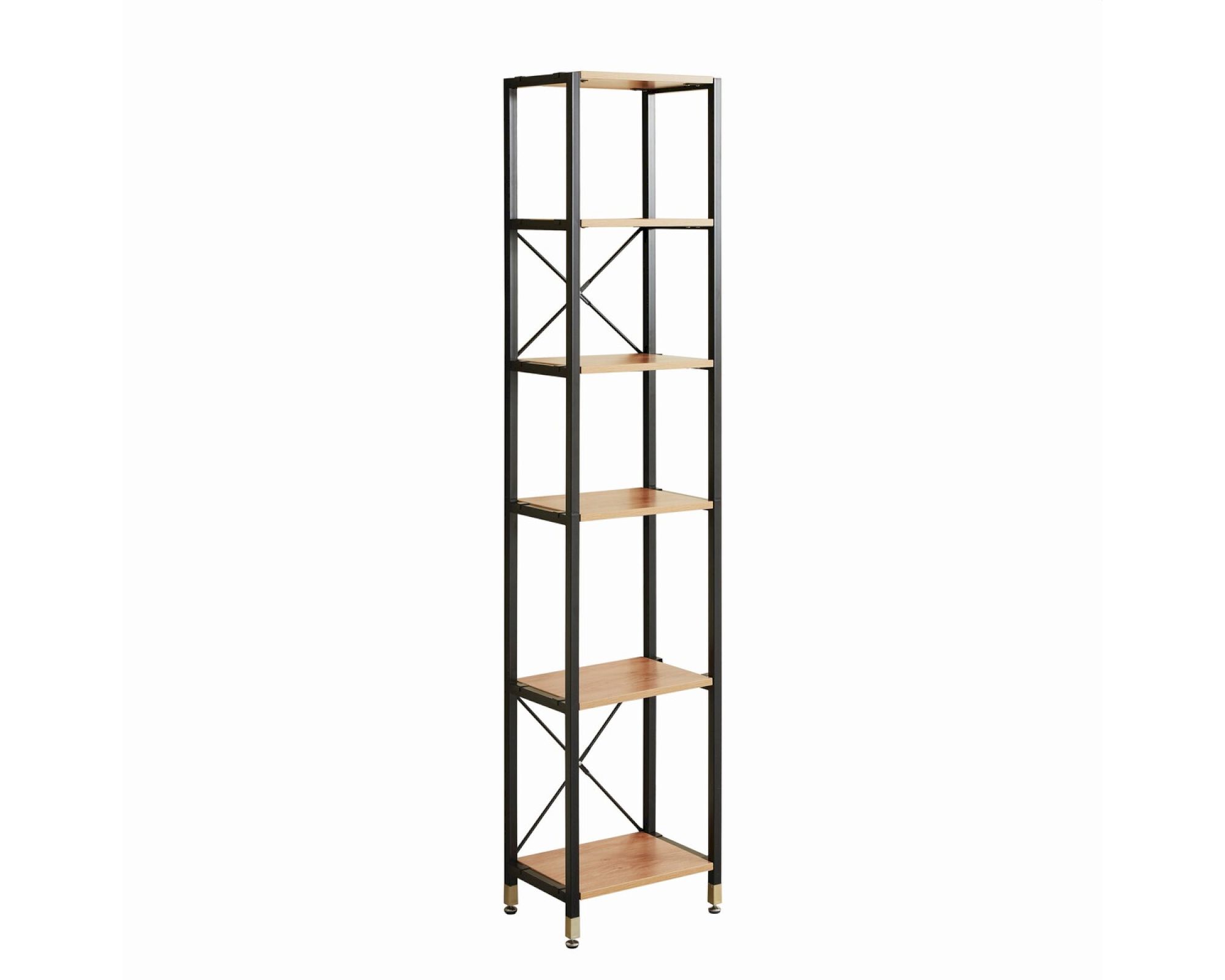 Möbilia Regal 6 Fachböden schmal 45x210x30cm