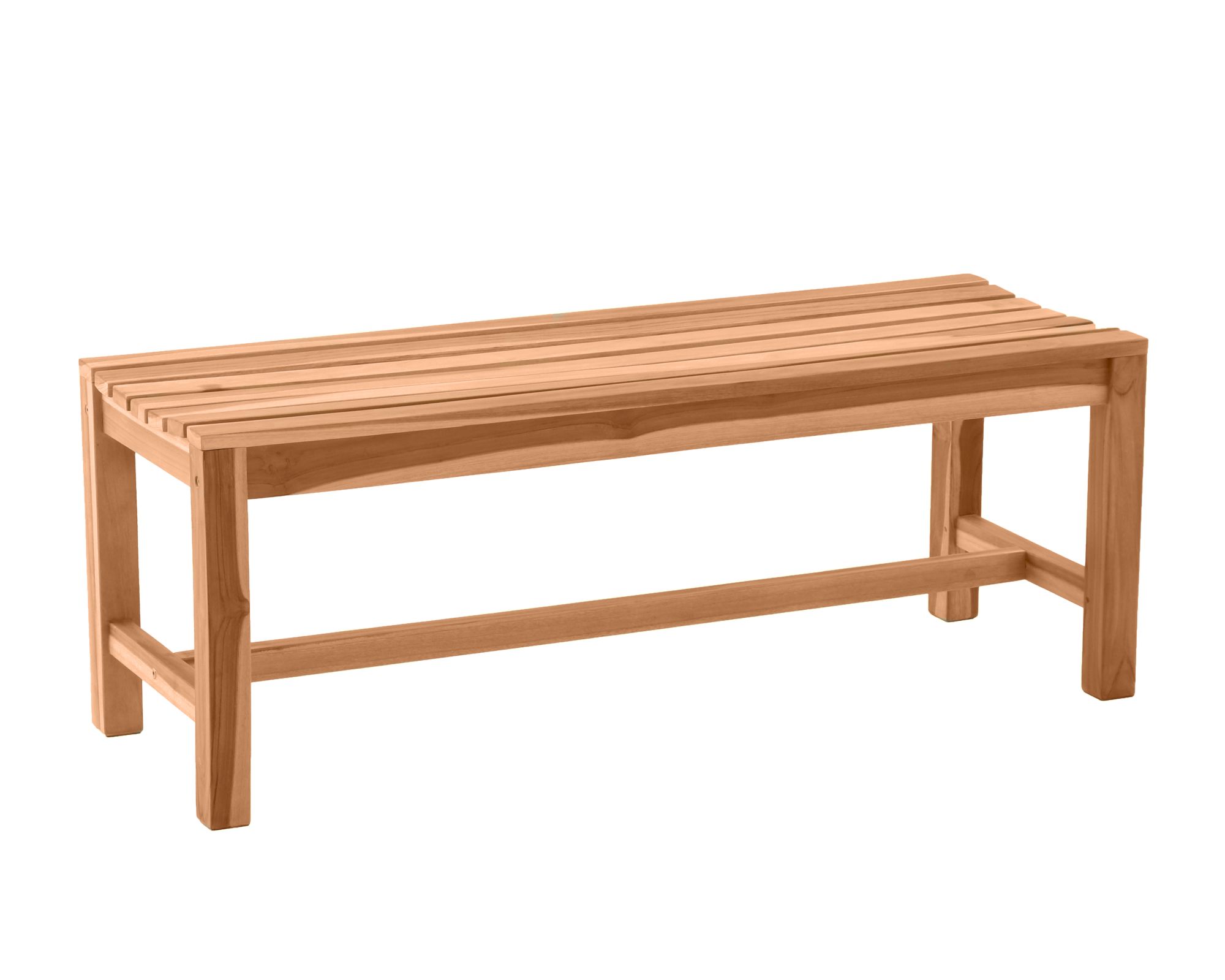 Möbilia »Vintage« Gartensitzbank Teakholz / 120 cm