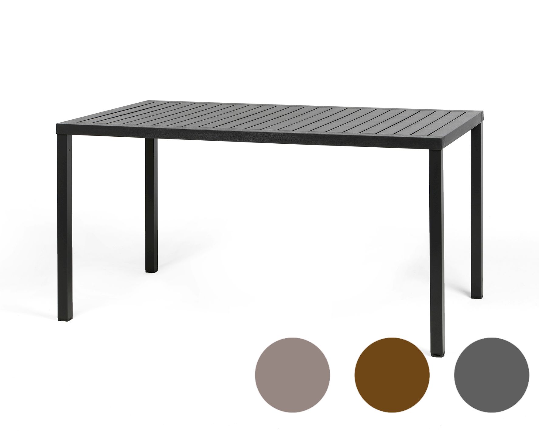 NARDI »Cube« Garten-Tisch 80x80 cm / weiss