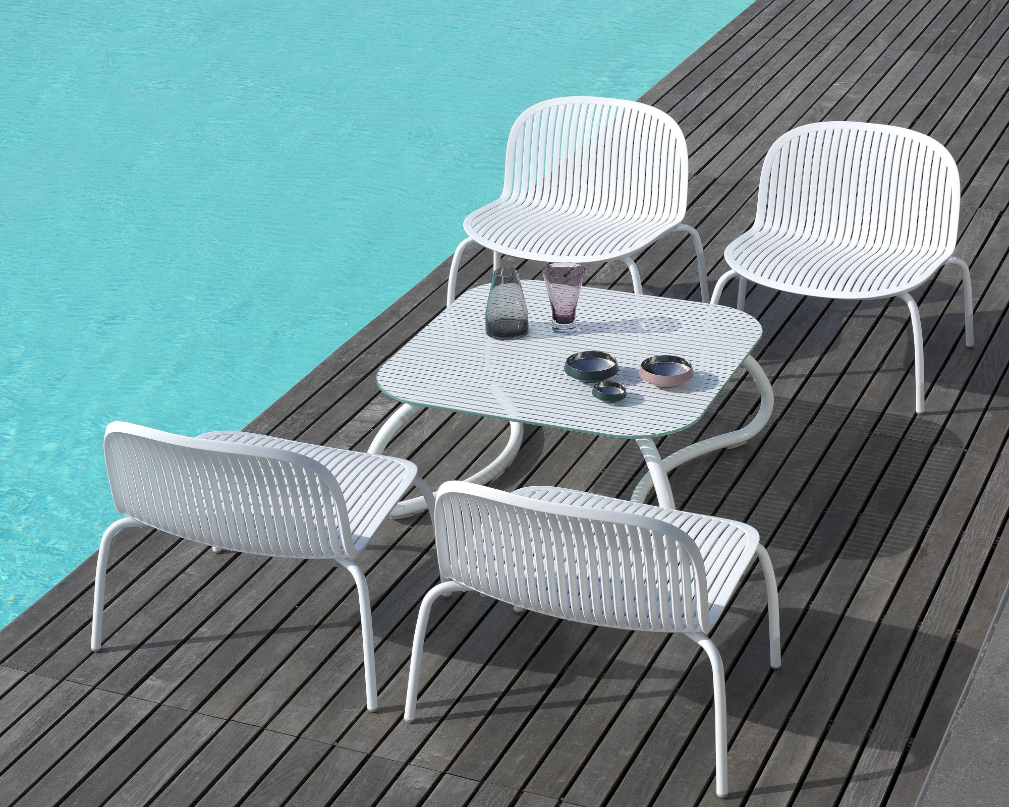 NARDI »Loto Relax« Lounge-Tisch weiss