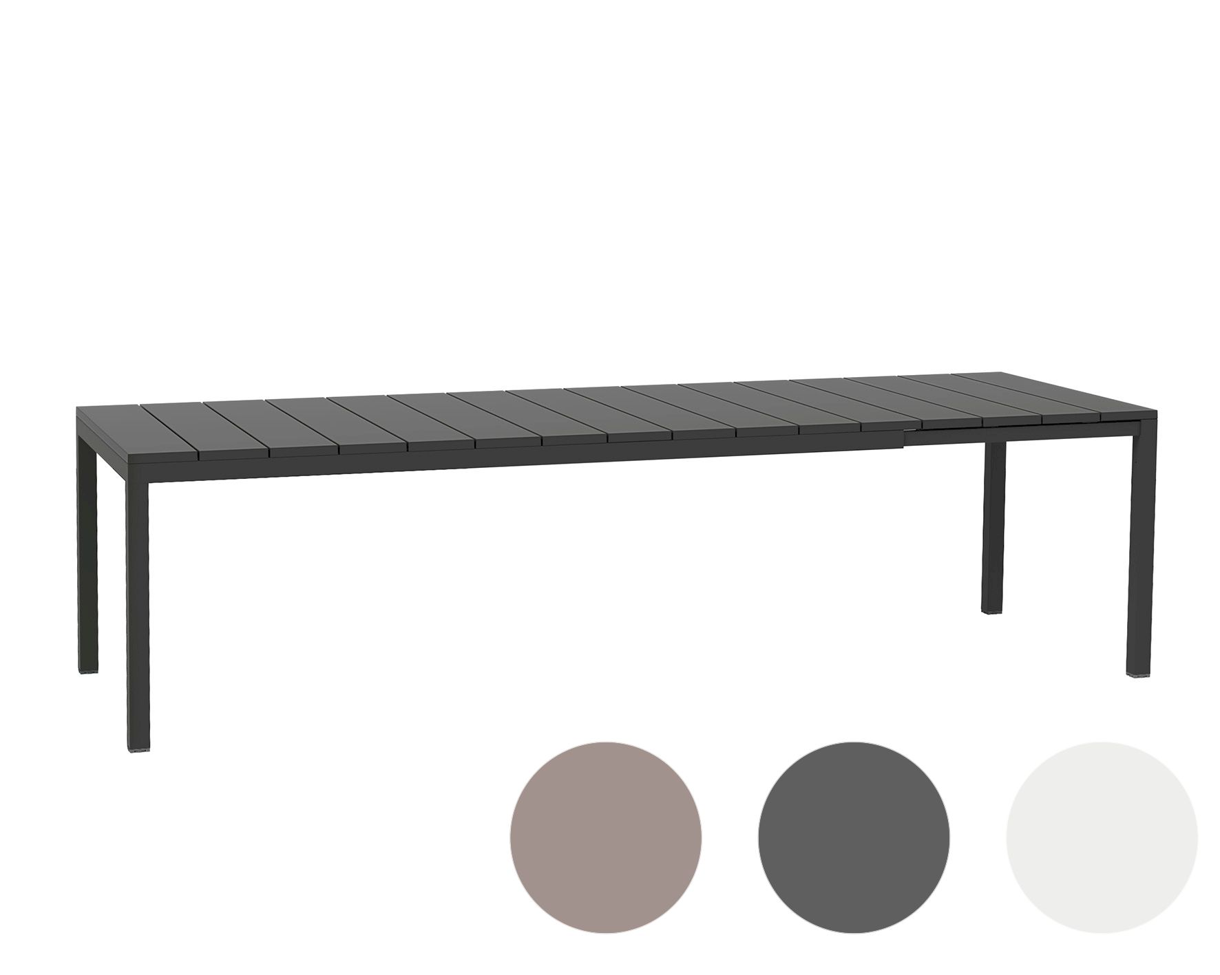 NARDI »Rio« Garten-Tisch ausziehbar 140 cm / bianco