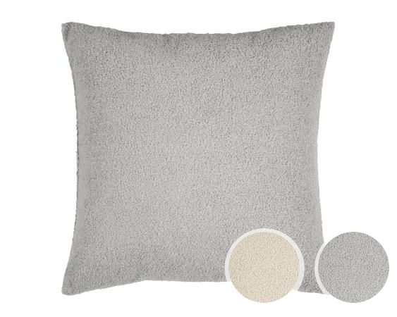 PAD »Boucle« Kissenbezug 50x50 cm / light grey