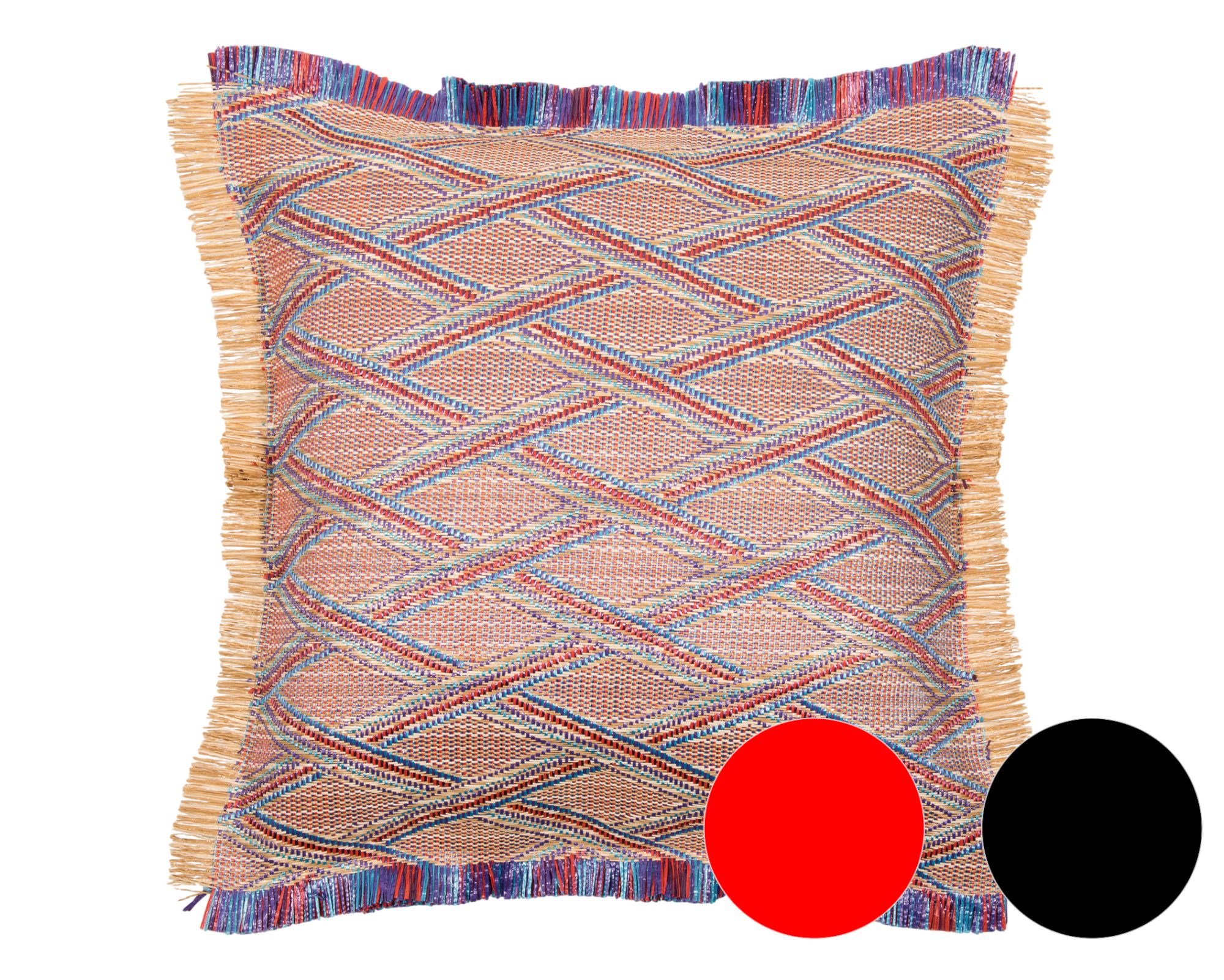 PAD »Tulum« Dekokissen 45x45 cm / black-white