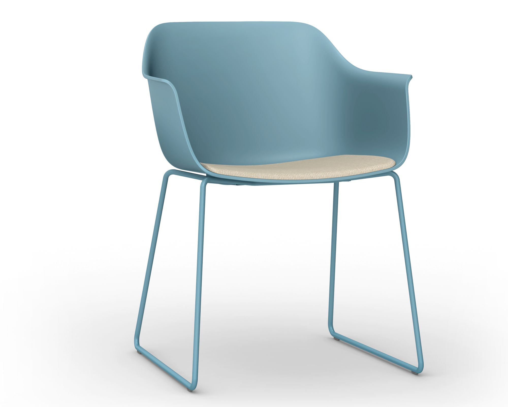 Resol »Shape Patin« Outdoor Stuhl gepolstert Dark Grey / Linen