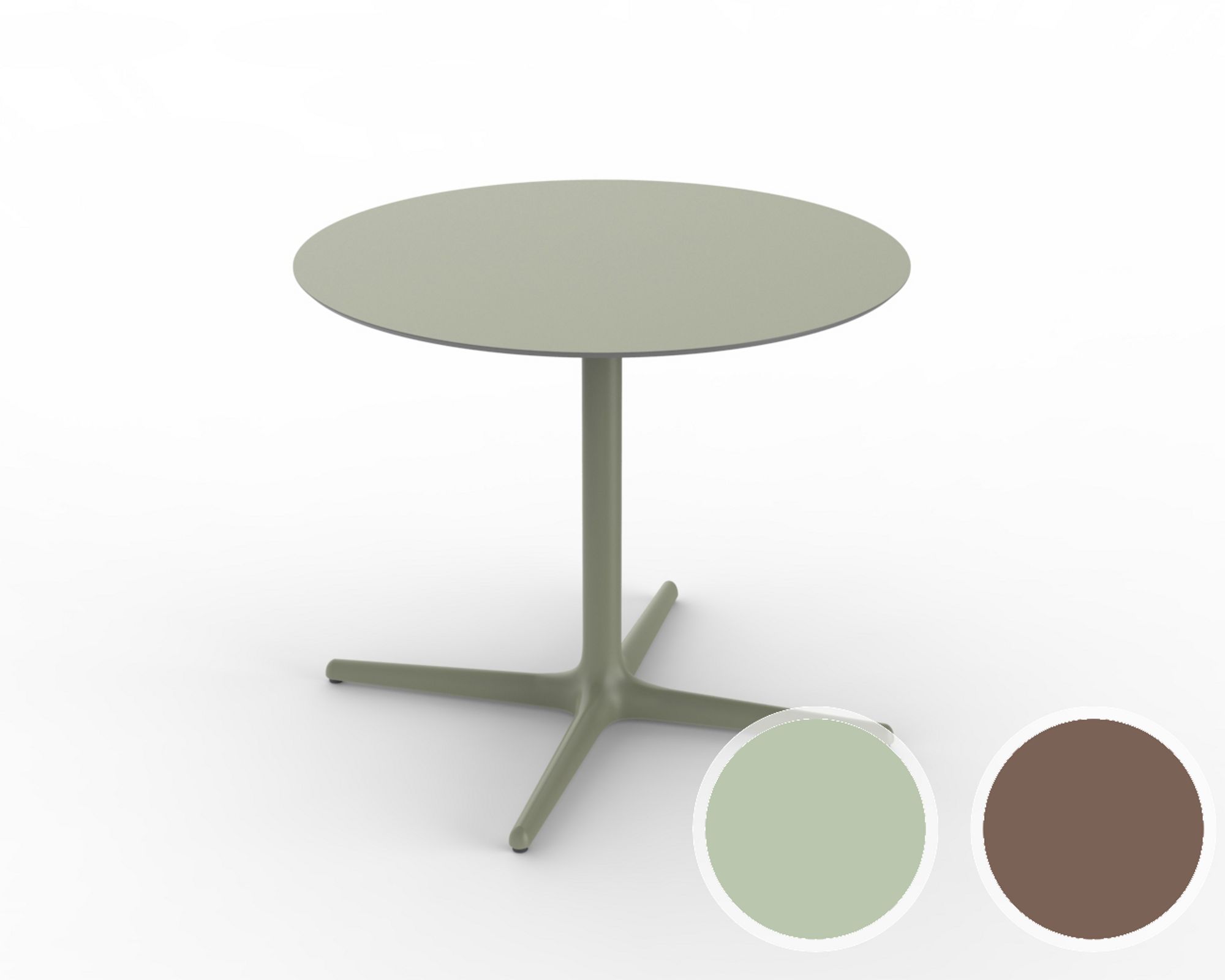 Resol »Toledo« Outdoor Tisch XL rund Ivory / 100x100 cm