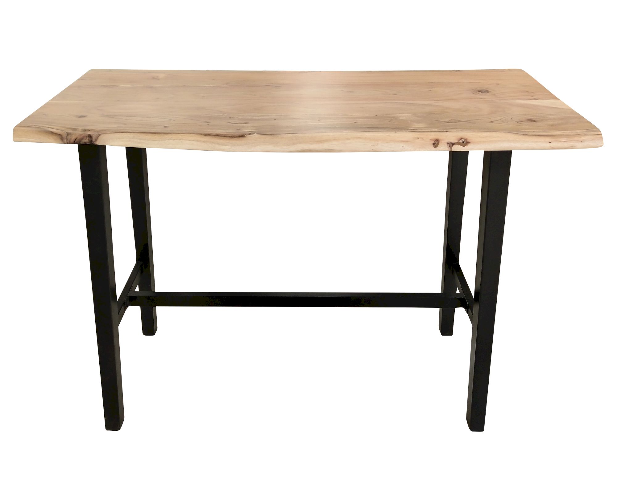 SIT Akazie Baumkante Konsolentisch 124,5 x 51 cm / natur / Metall schwarz