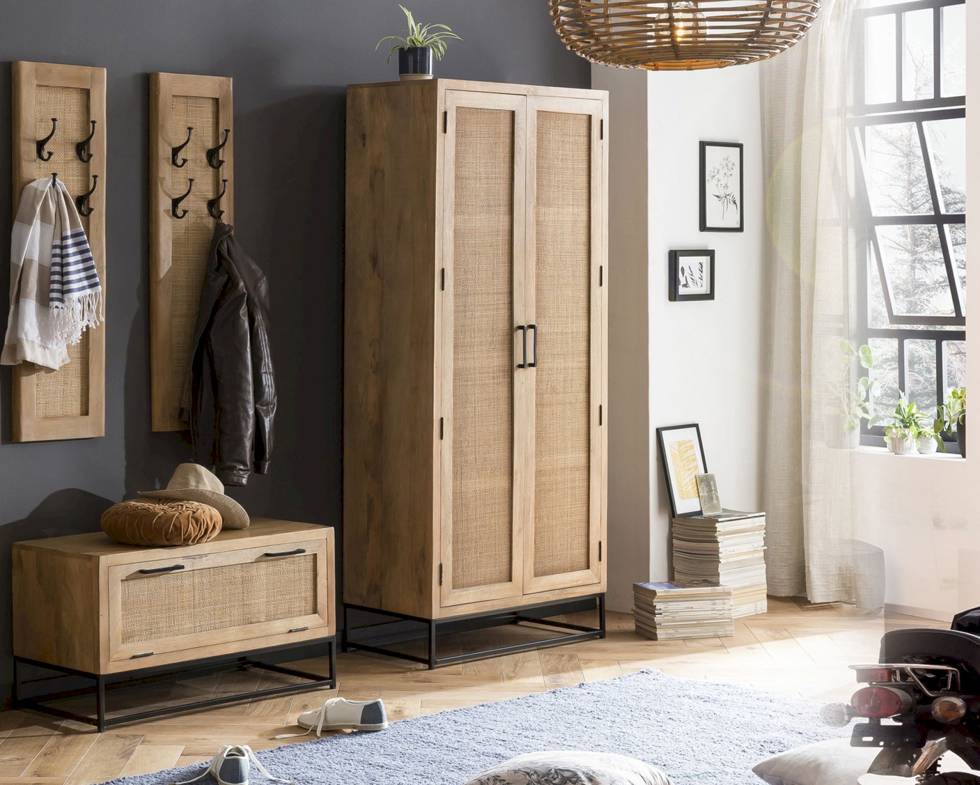 SIT »Cane« Dielen Set 4-teilig Mangoholz
