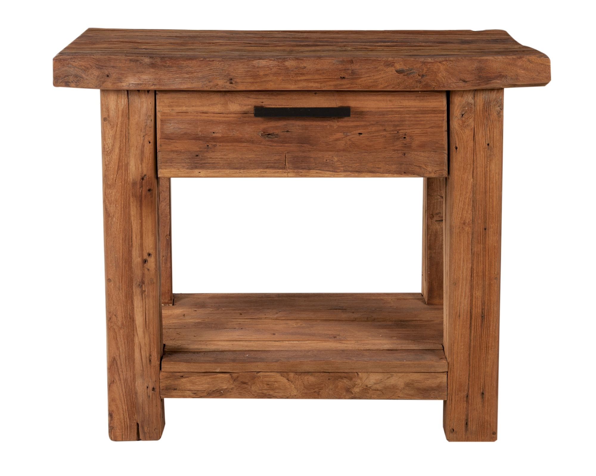 SIT Coral Teak Massivholz Telefontisch 1 Schublade, 1 Ablageboden
